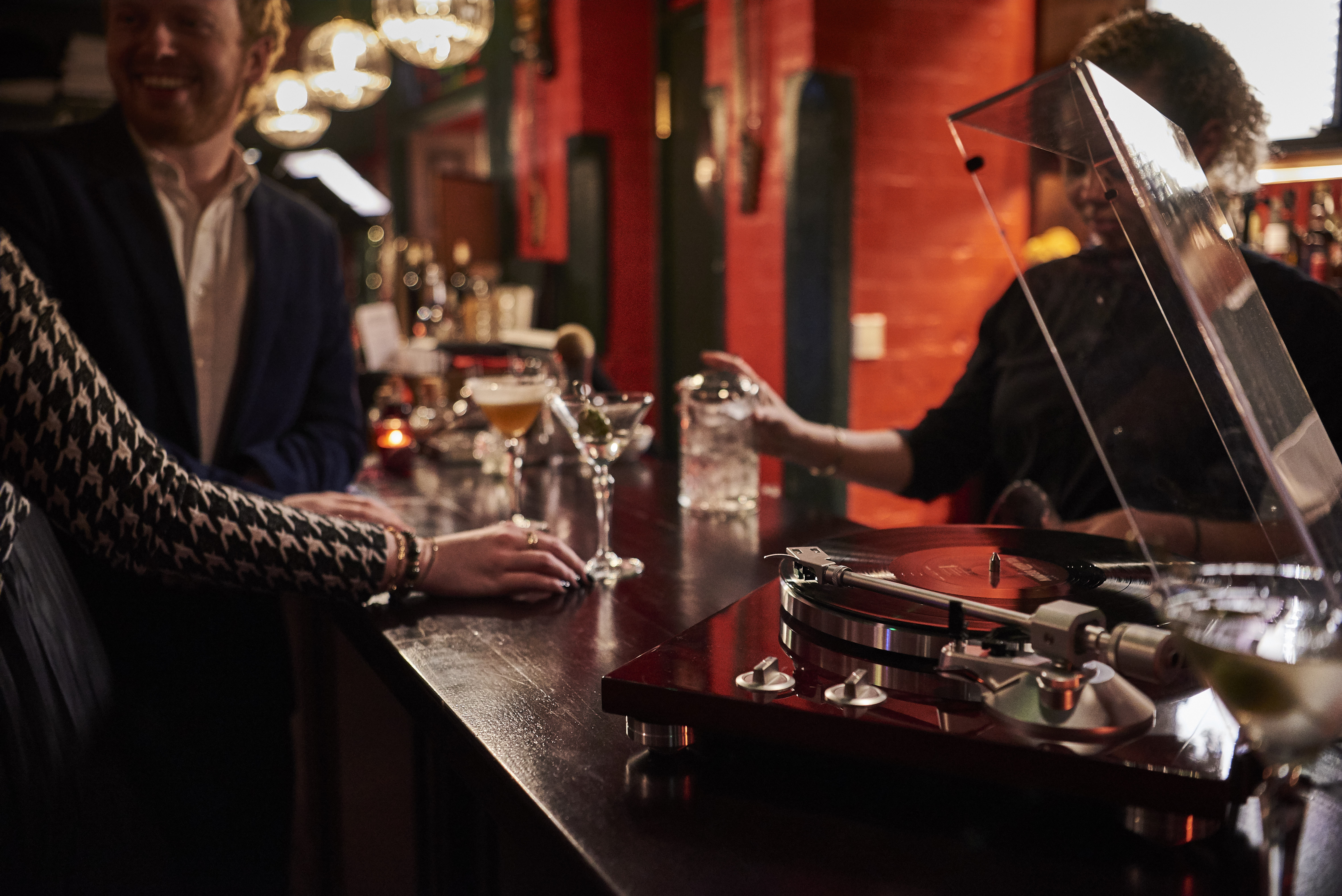Stylish Groove Room bar in Boisdale of Mayfair, ideal for networking events and gatherings.