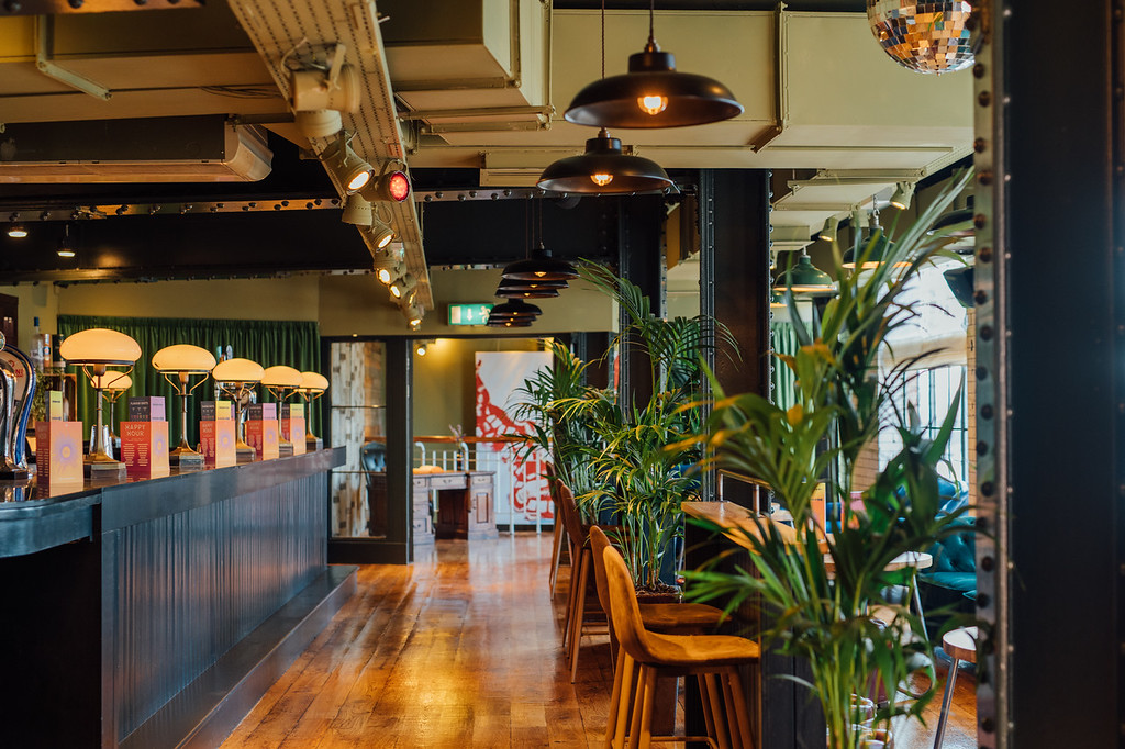 Stylish Speakeasy bar in Revolution York, perfect for events and gatherings.