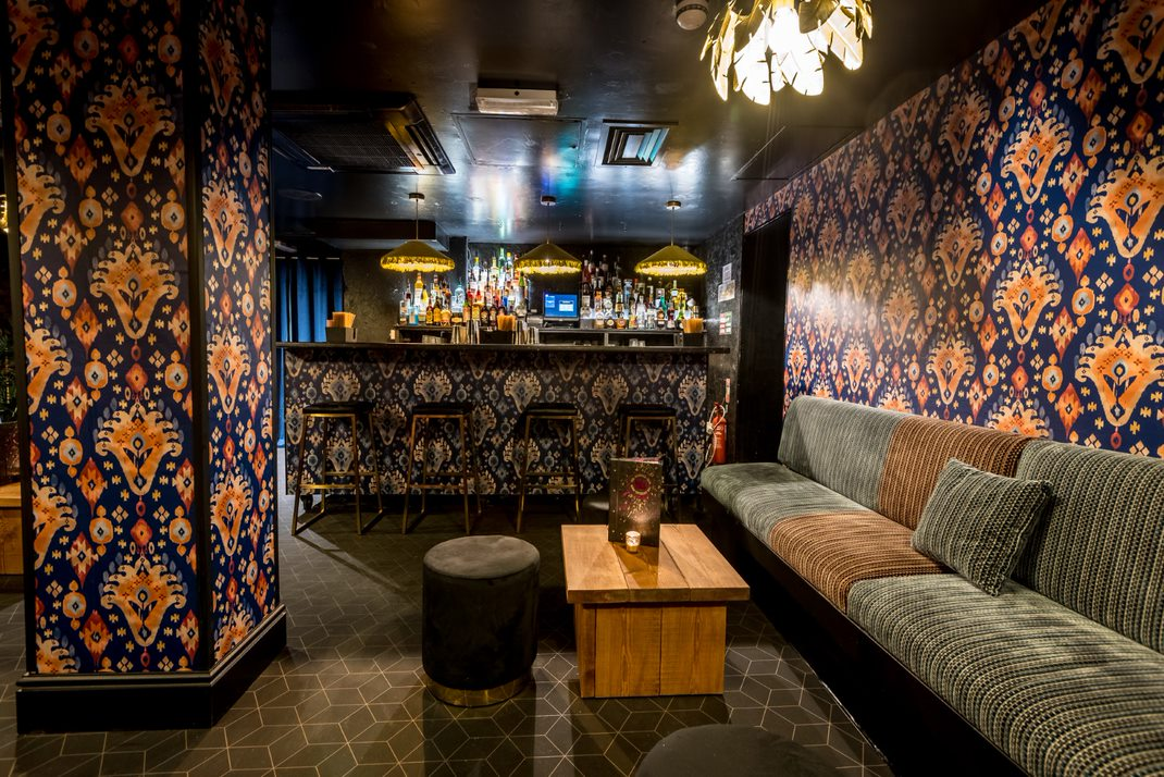 Stylish lounge at The Cocktail Club Oxford Circus, ideal for networking events and gatherings.