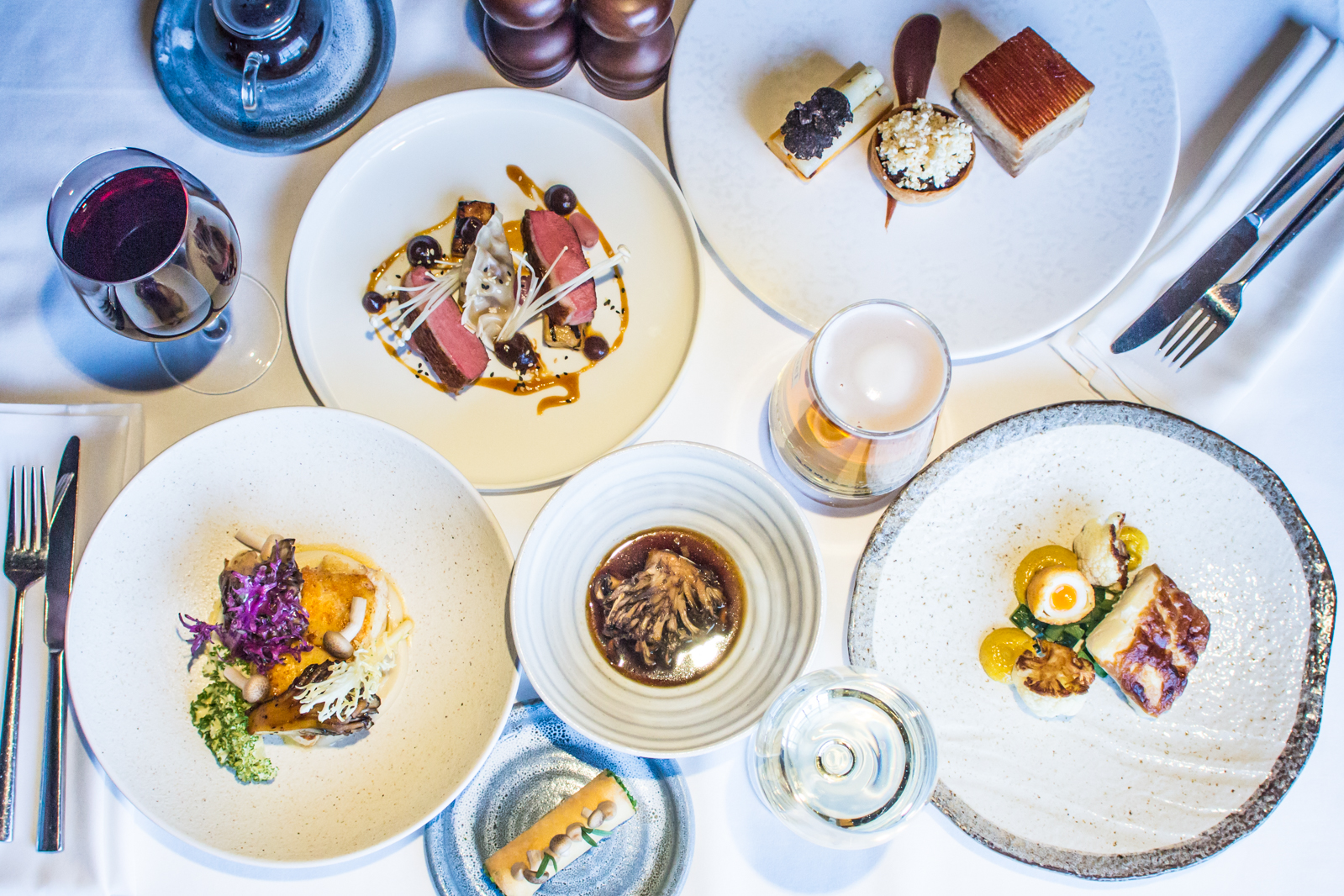 Elegant table setting at James Martin restaurant, perfect for corporate events and celebrations.