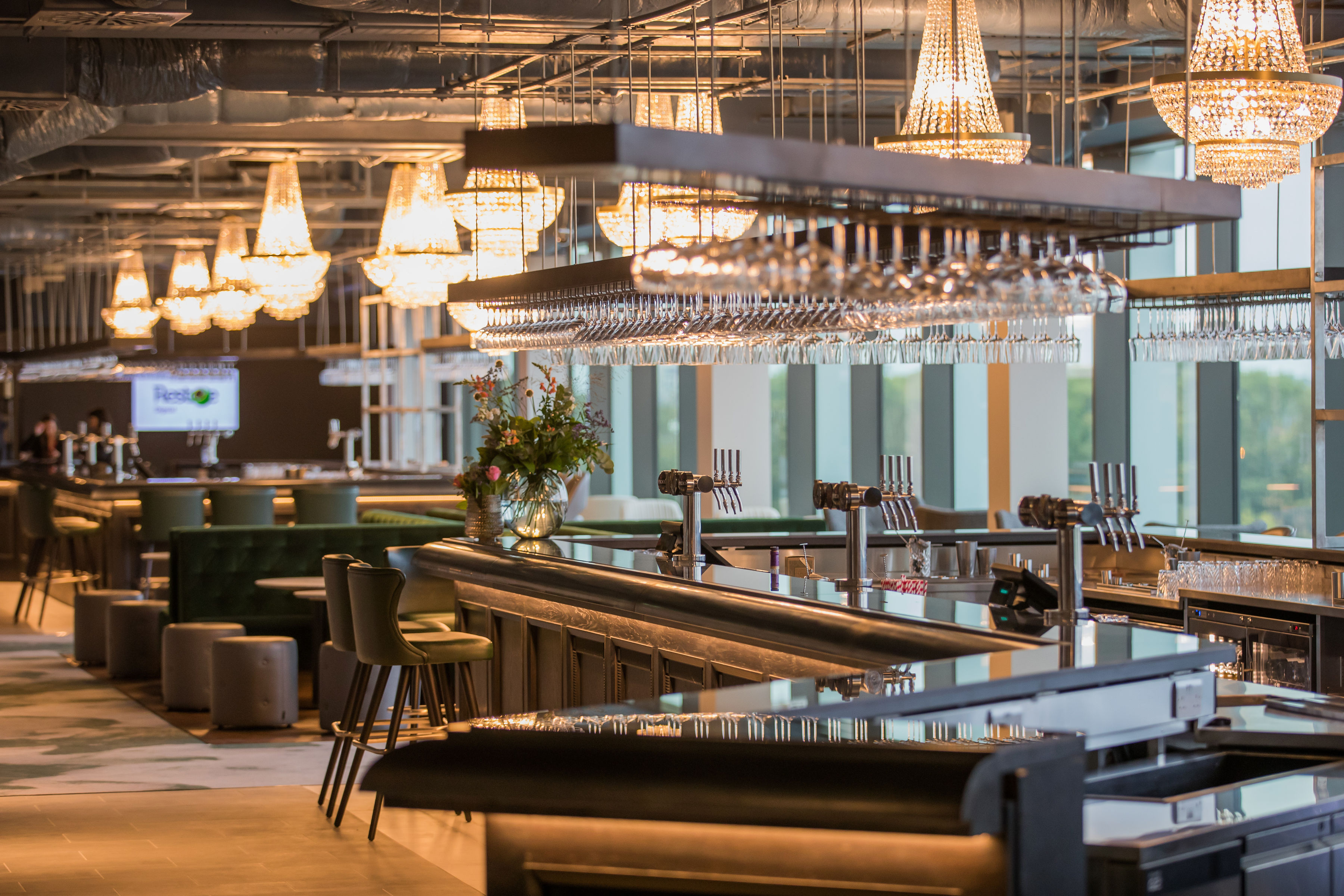 East Wing at Allianz Stadium, Twickenham: elegant event space for networking and receptions.