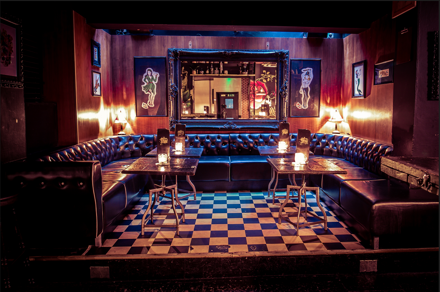 Intimate lounge at The Cocktail Club, plush seating for networking events and gatherings.