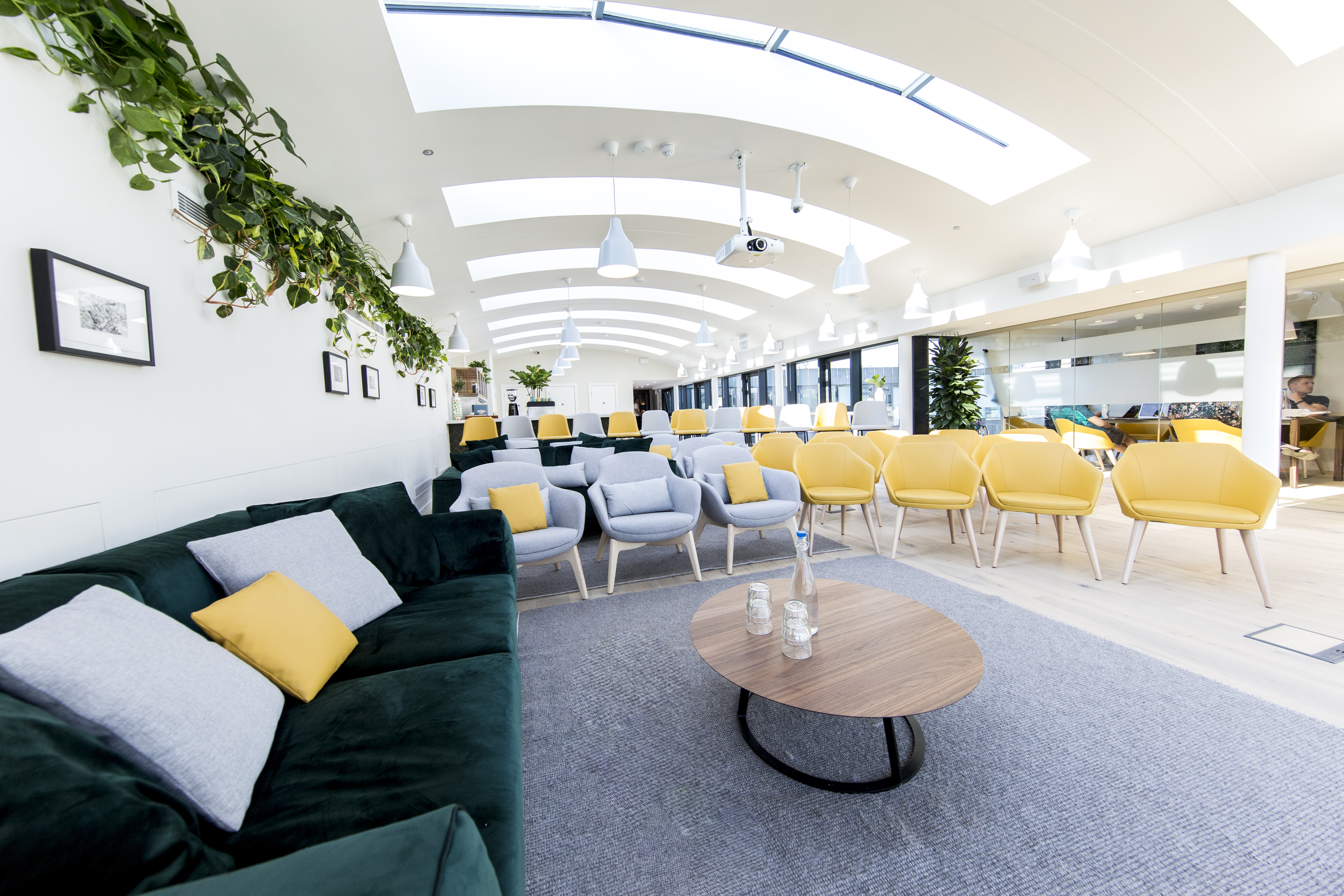 Gallery on 5 breakout space with lounge and workshop seating for corporate events and conferences.