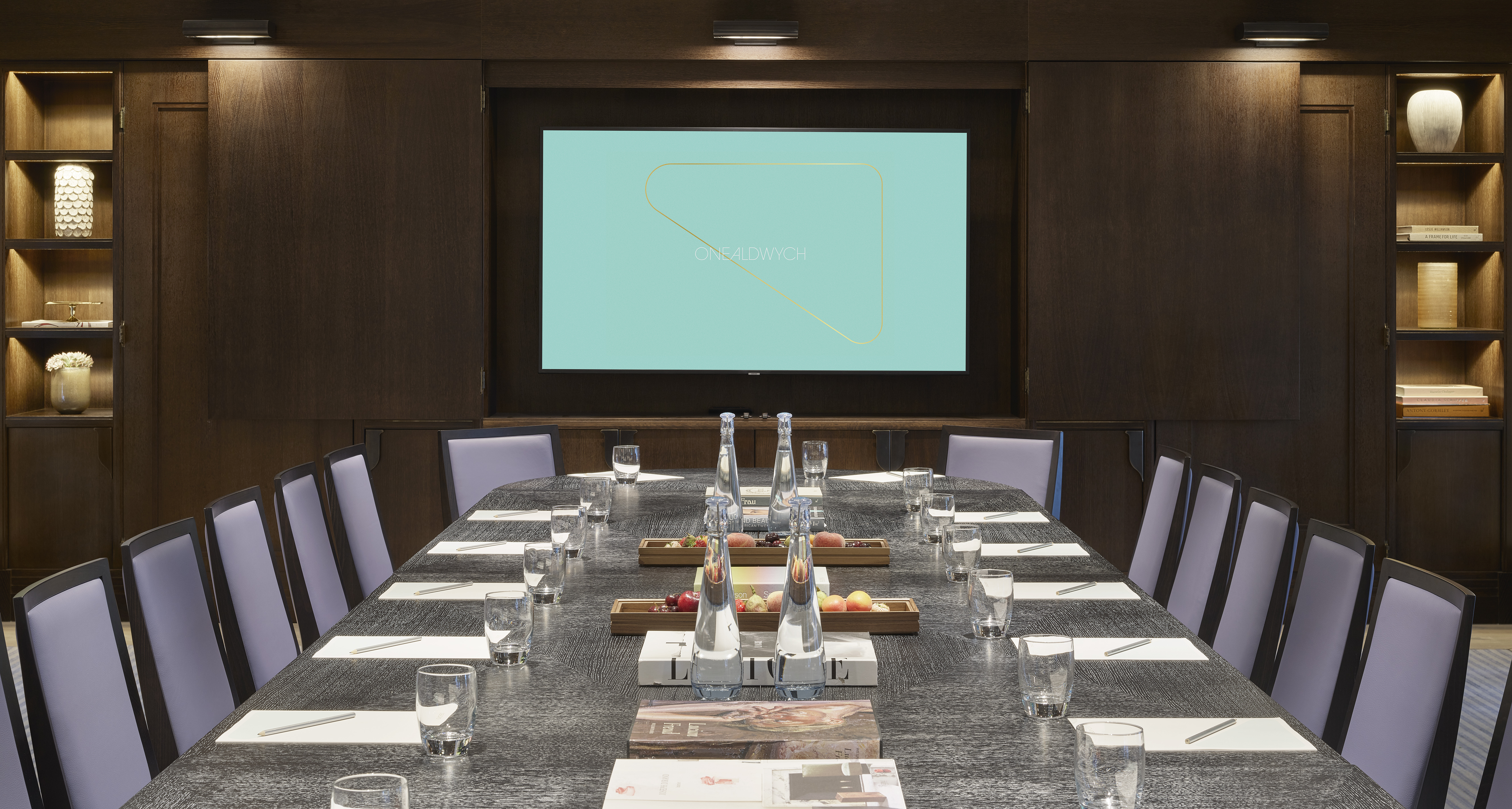 Meeting room at The Press Room, One Aldwych, ideal for conferences and networking.