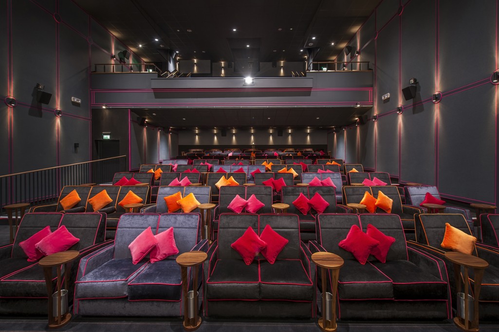 Luxurious theater space in Everyman Leeds, ideal for corporate events and screenings.