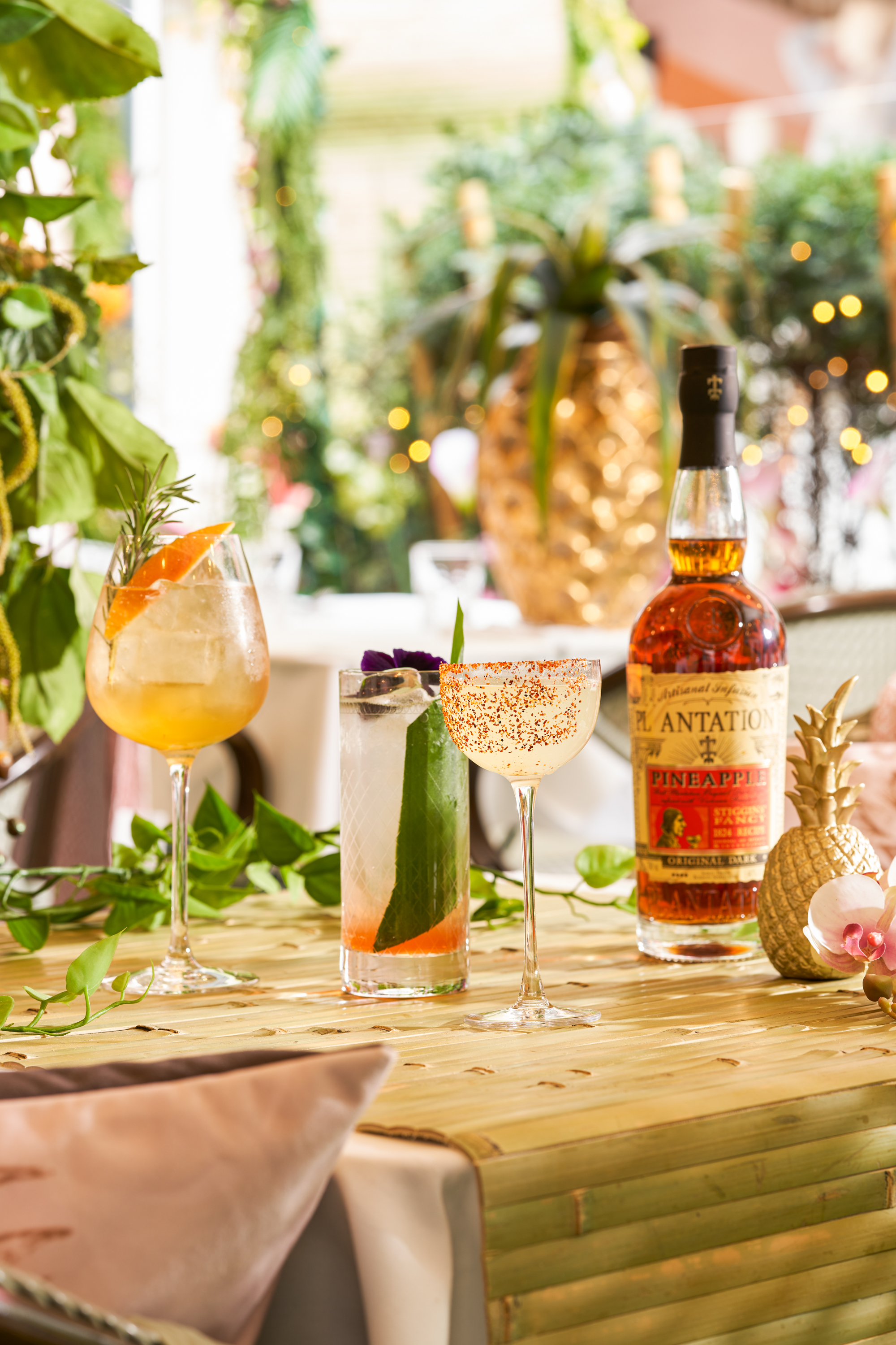 Vibrant cocktail display at Hush Mayfair, ideal for weddings and upscale parties.