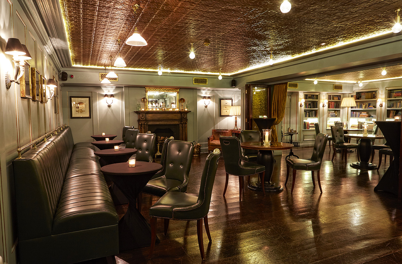 Elegant event space at Bentley's Oyster Bar, ideal for gatherings and networking.