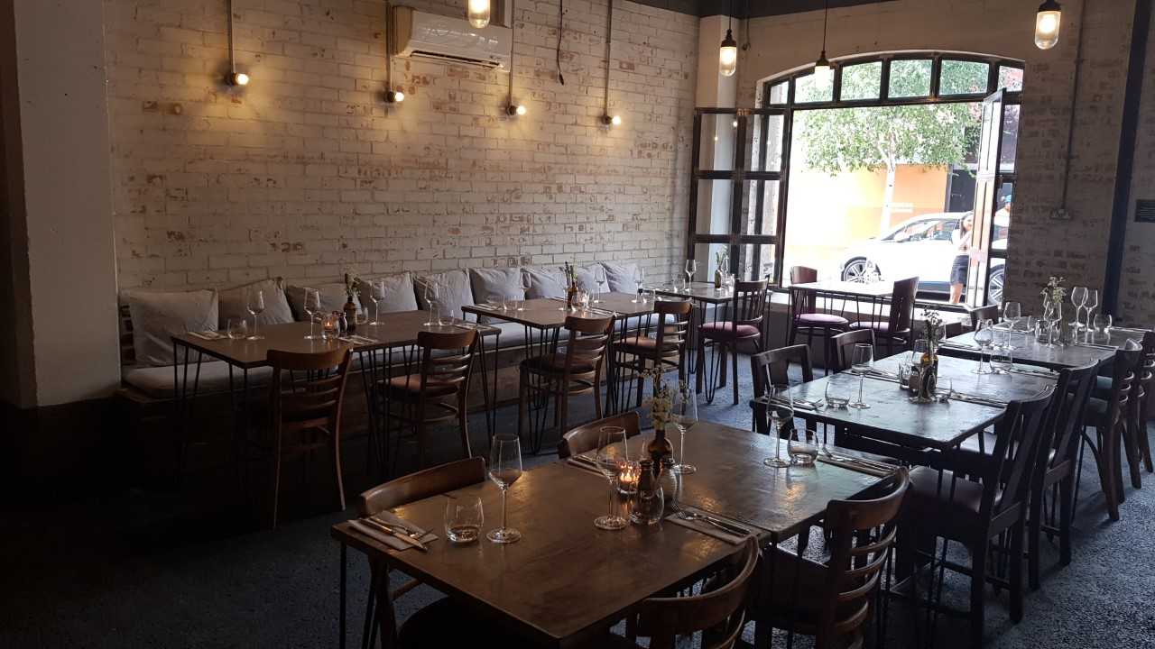 Stylish dining space in Bermondsey Bar & Kitchen for events and gatherings.