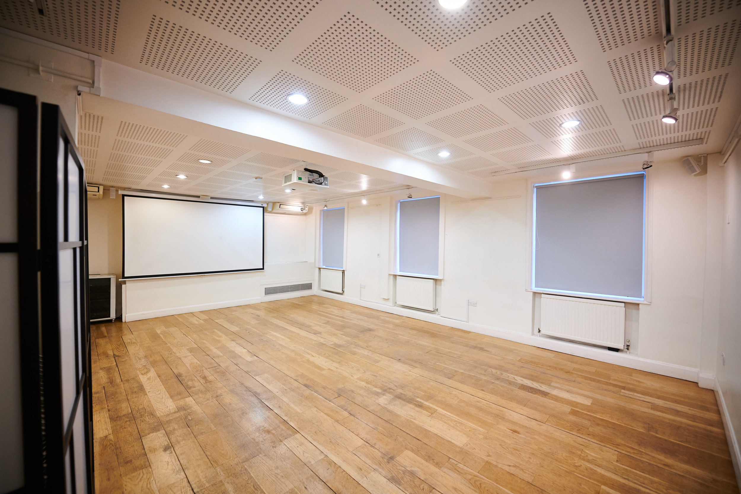 Screening Room at Pushkin House: bright, versatile space for workshops and presentations.