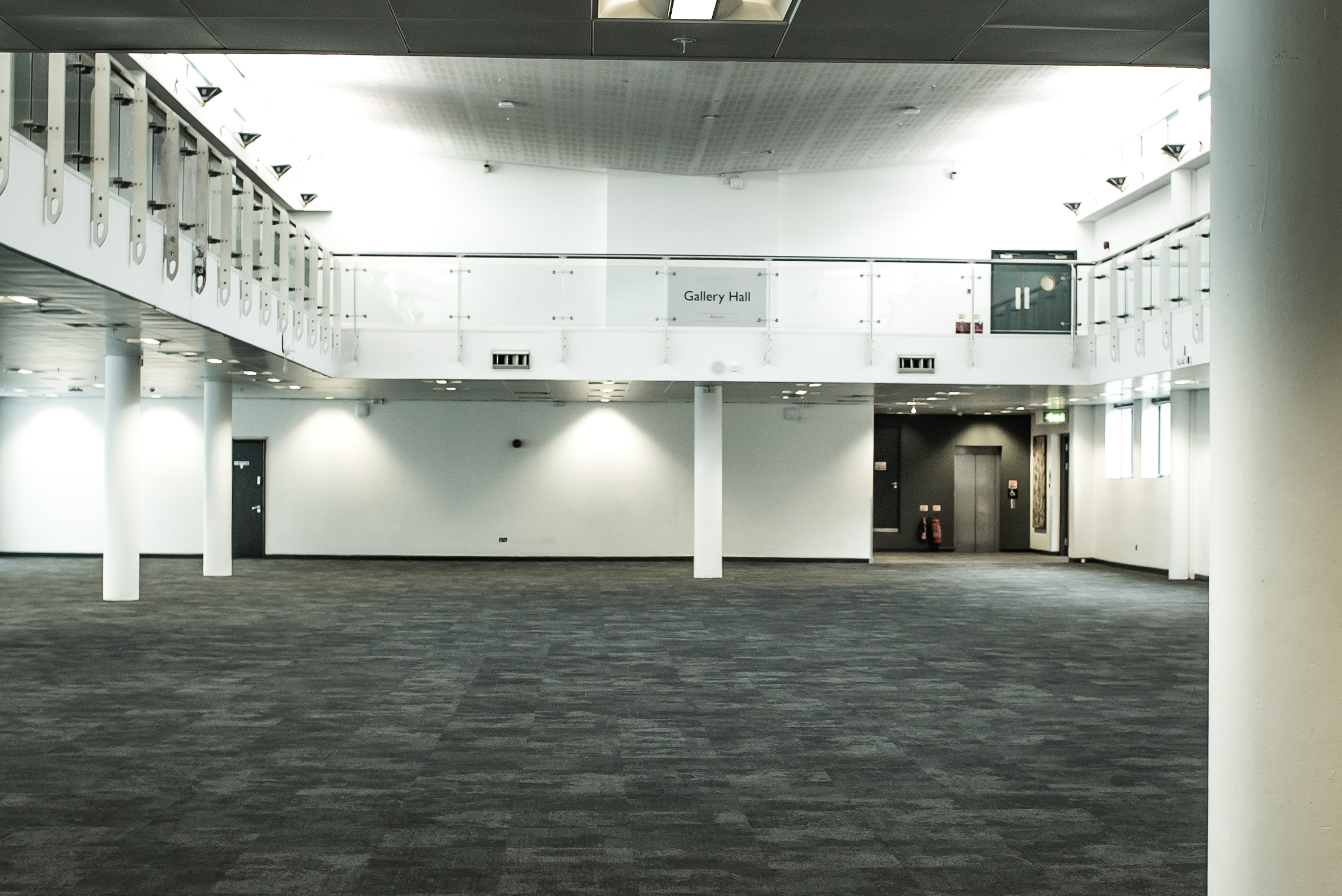 Spacious Gallery Hall in Business Design Centre, perfect for conferences and exhibitions.