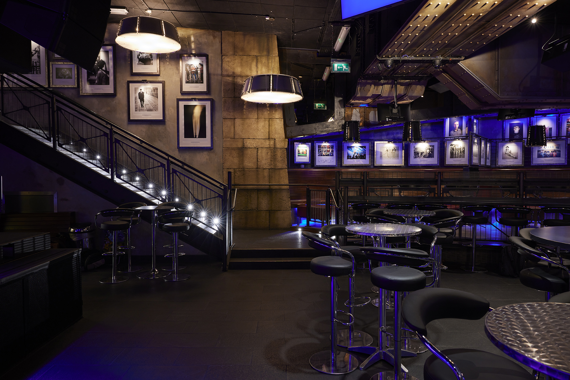 Stylish event space at Chelsea FC with modern decor, ideal for cocktail receptions and gatherings.