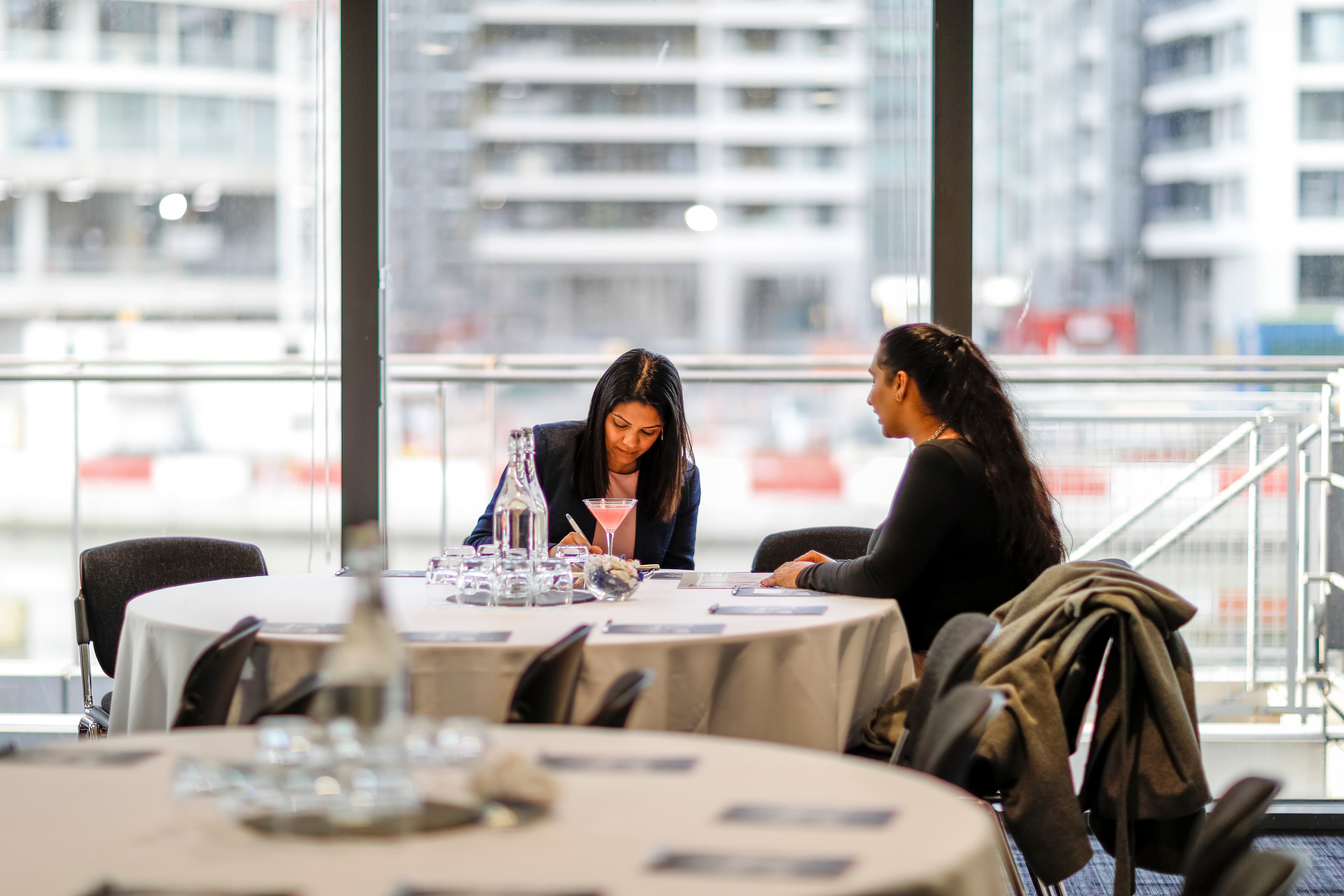 Sugar Suite & Lounge Docklands with floor-to-ceiling windows for corporate meetings and events.