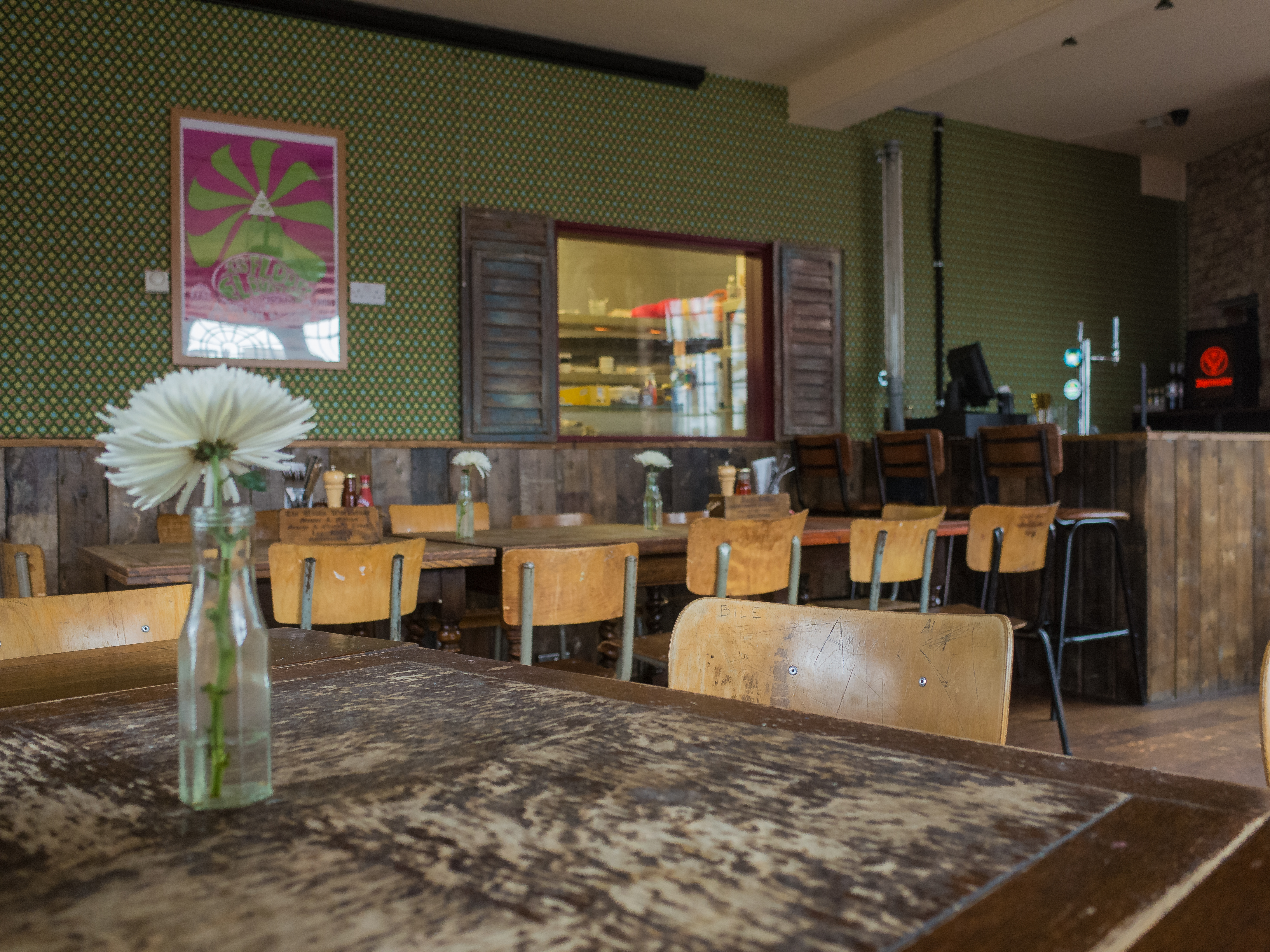 Cozy Function Room at The Camden Eye, perfect for intimate meetings and casual events.