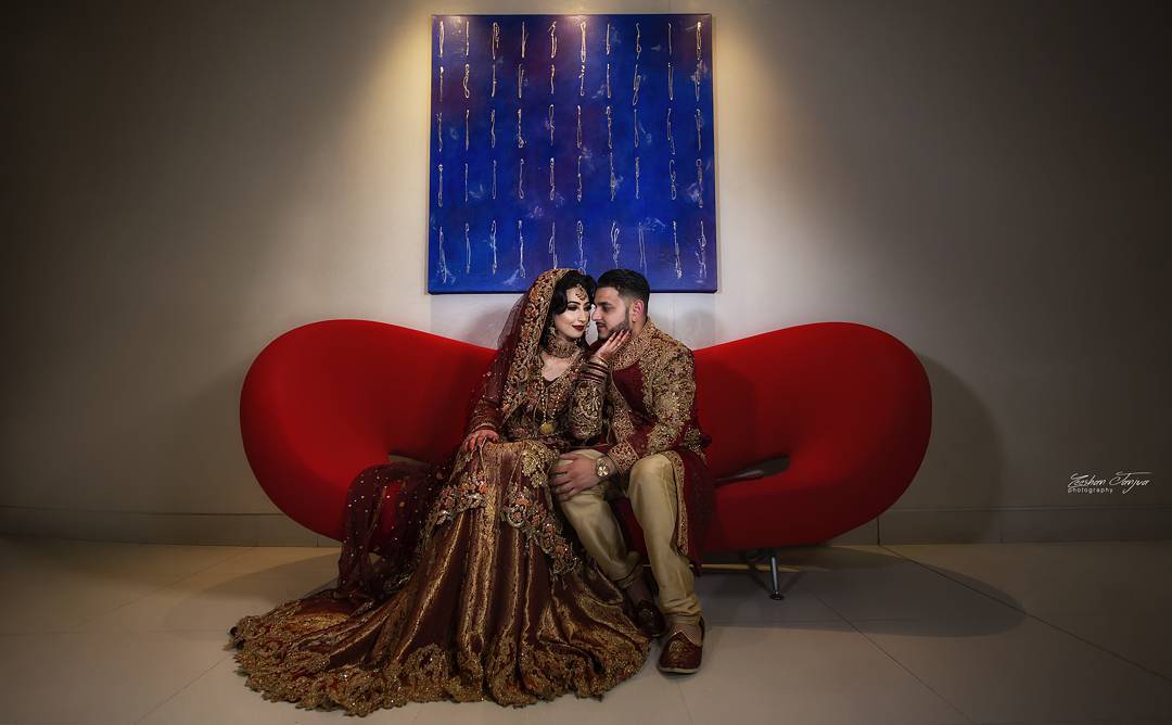 Elegant couple in traditional attire at Crowne Plaza Marlow for weddings and events.