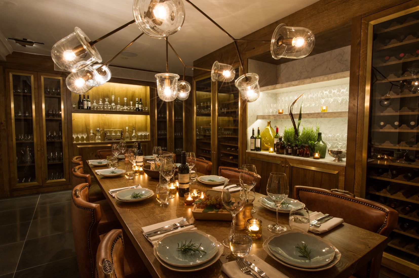 Elegant private dining room at The Ampersand Hotel, perfect for fine dining events.