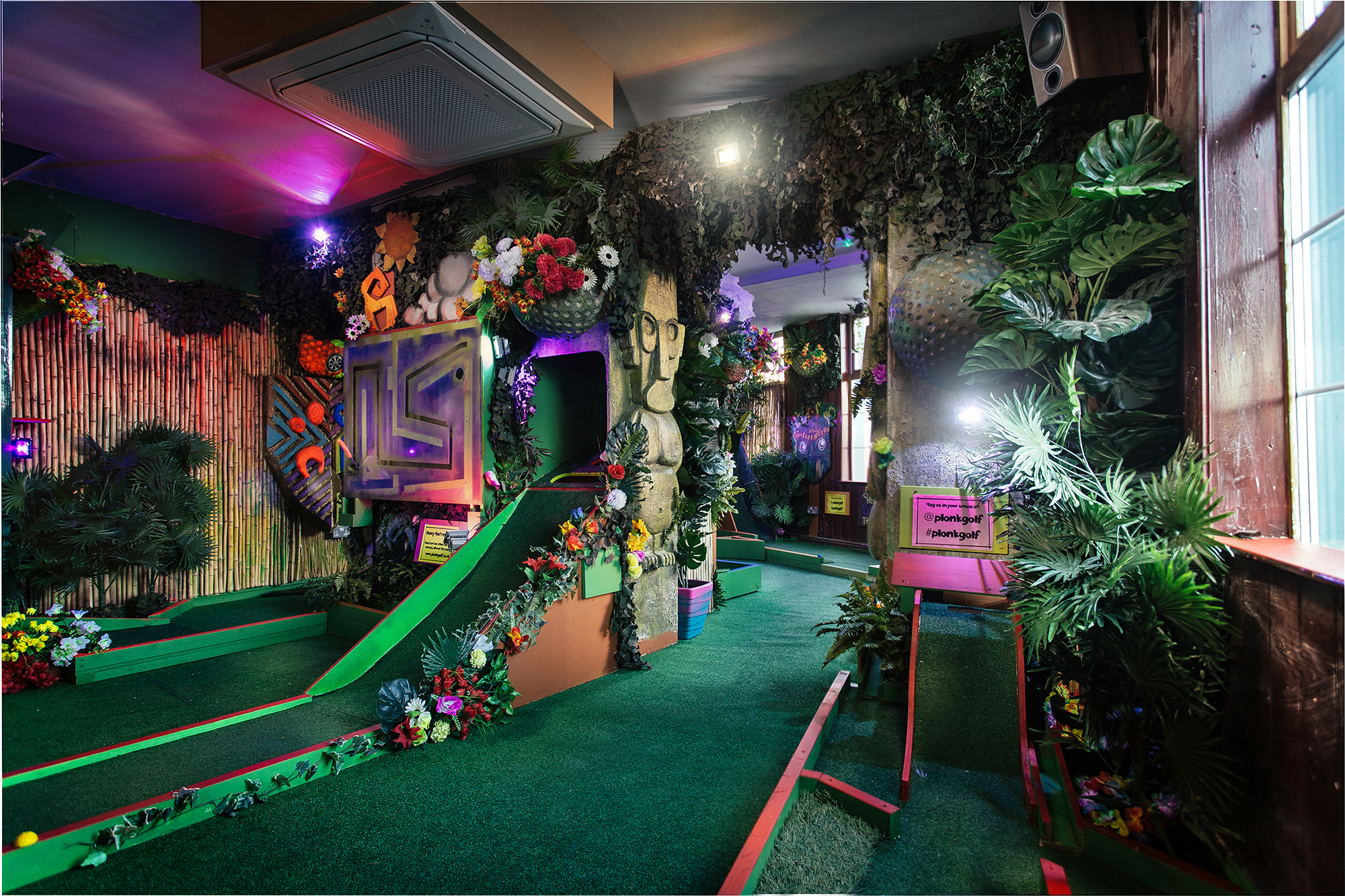 Vibrant minigolf venue in Islington, perfect for team-building events and social gatherings.