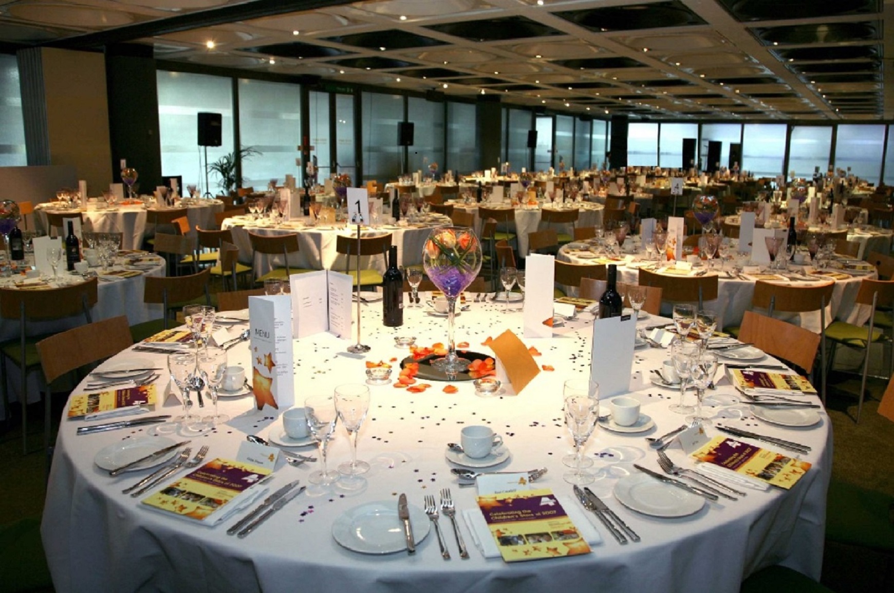 Elegant banquet hall in Lloyd's, perfect for formal events and networking.
