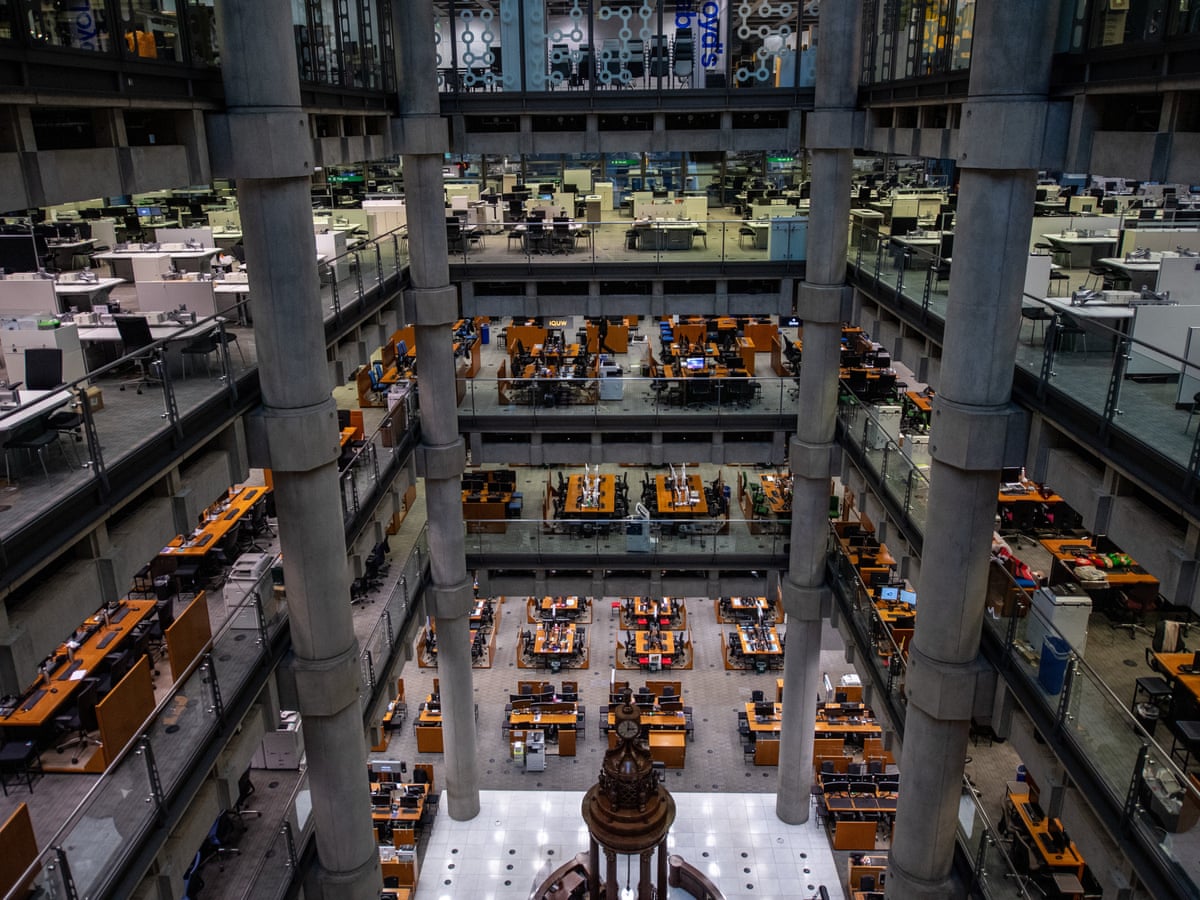 The London Rooms, Lloyd’s Building: rigid, multi-level atrium event venue space.