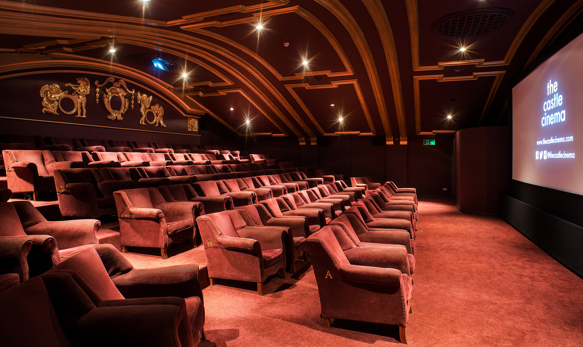 Luxurious cinema venue with plush seating, ideal for film festivals and corporate events.