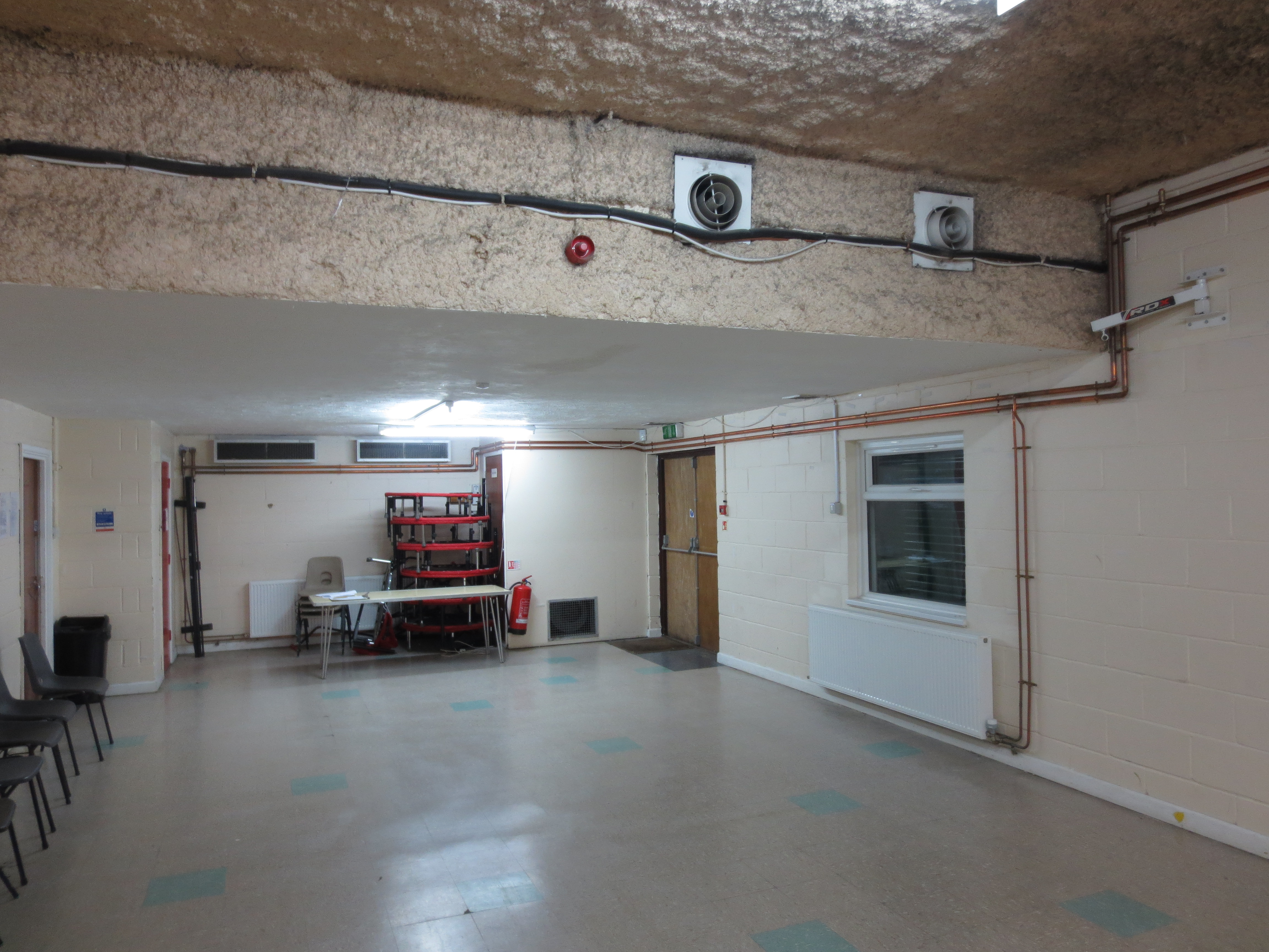 Long Room at Wickham Community Centre: basic meeting space for events and gatherings.