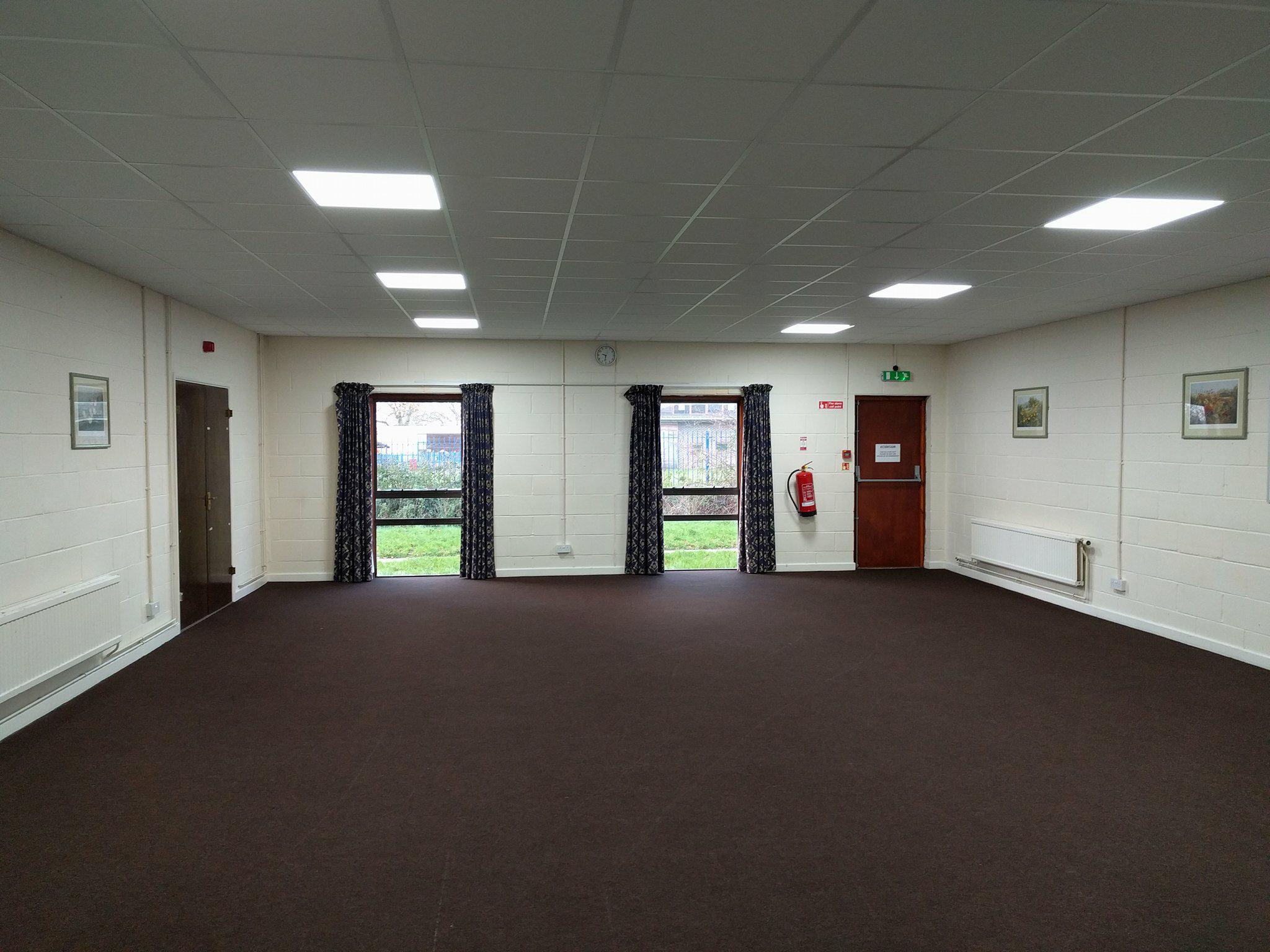 Houghton Room at Wickham Community Centre, bright space for workshops and conferences.