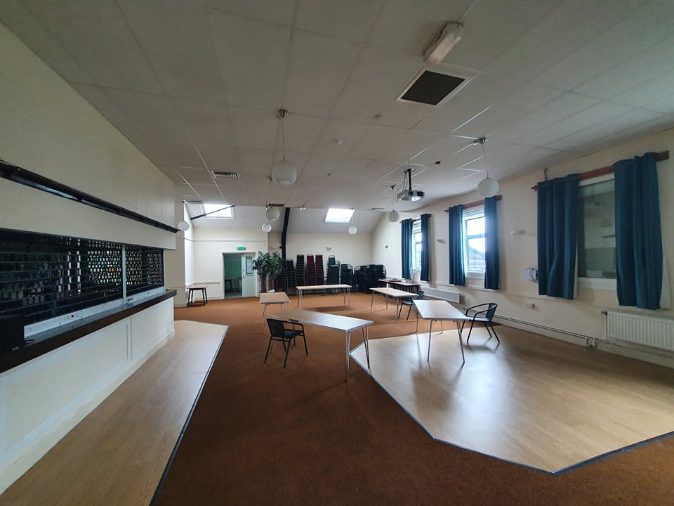 Woodford Suite at Wickham Community Centre: versatile event space with natural light for meetings.