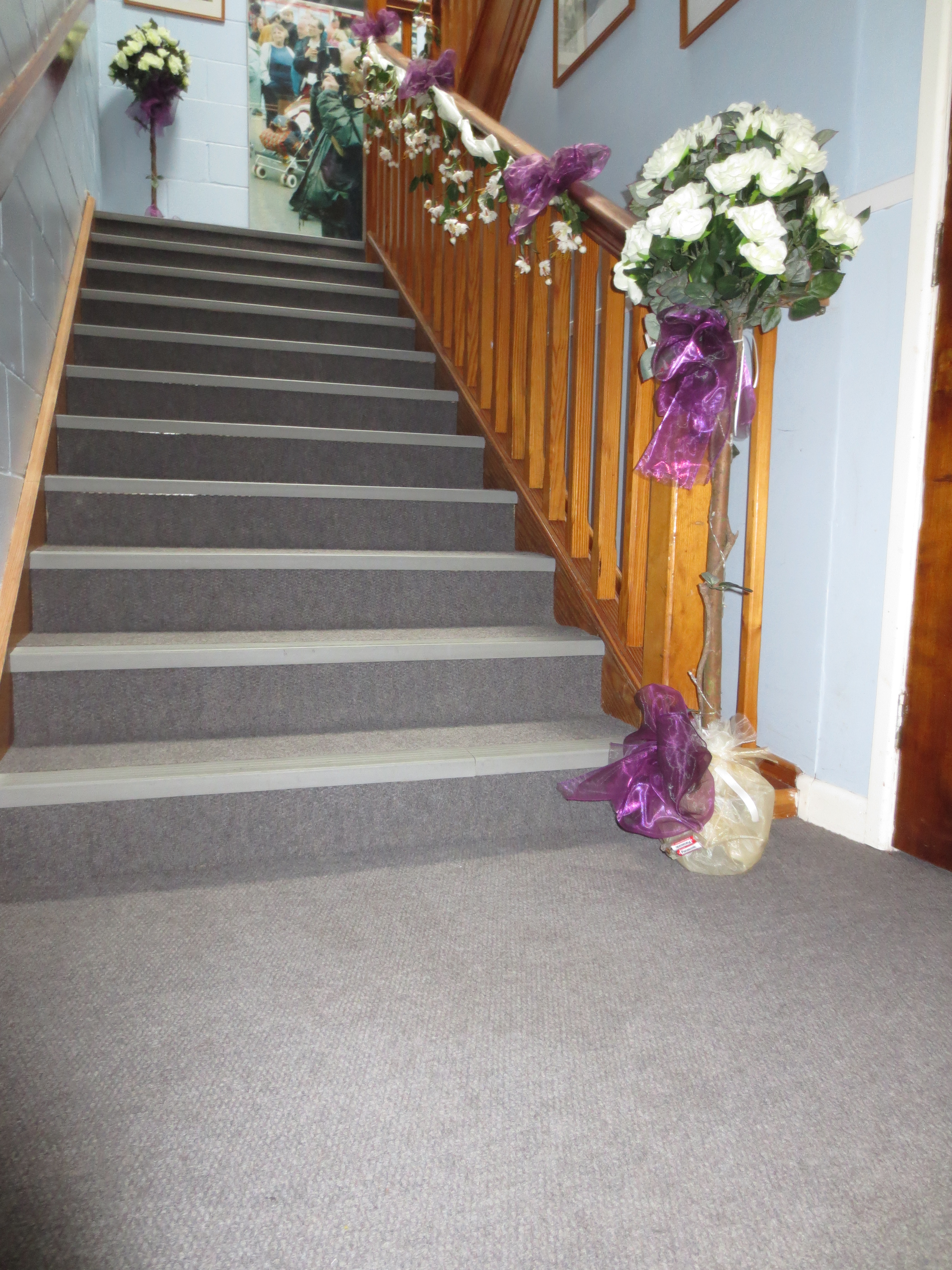 Woodford Suite staircase at Wickham Community Centre, elegant design for events.