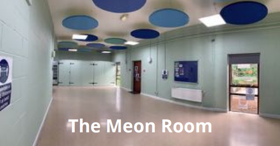Meon Room at Wickham Community Centre, modern space for workshops and seminars.