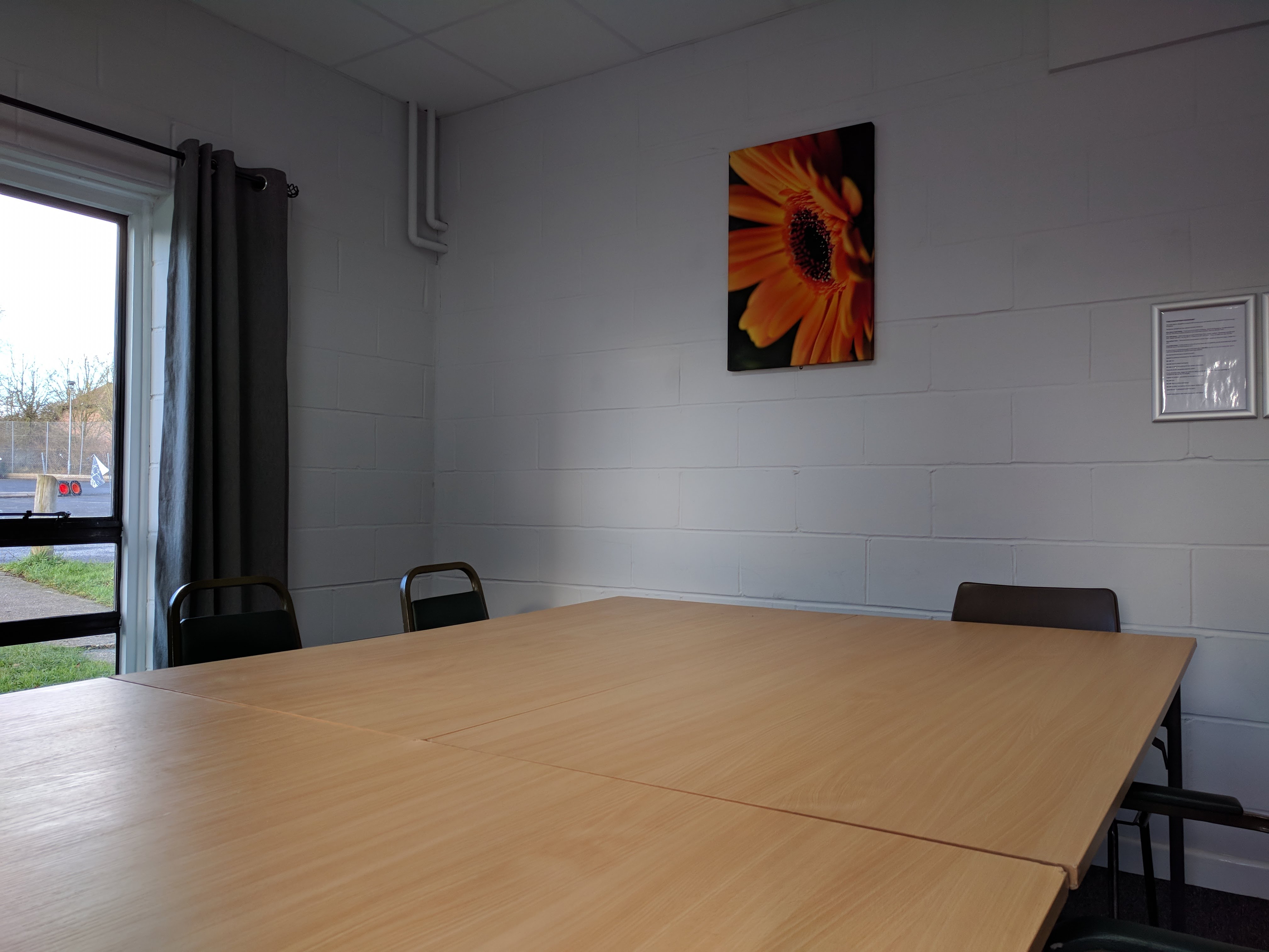 Victory Room at Wickham Community Centre, bright meeting space for team meetings.