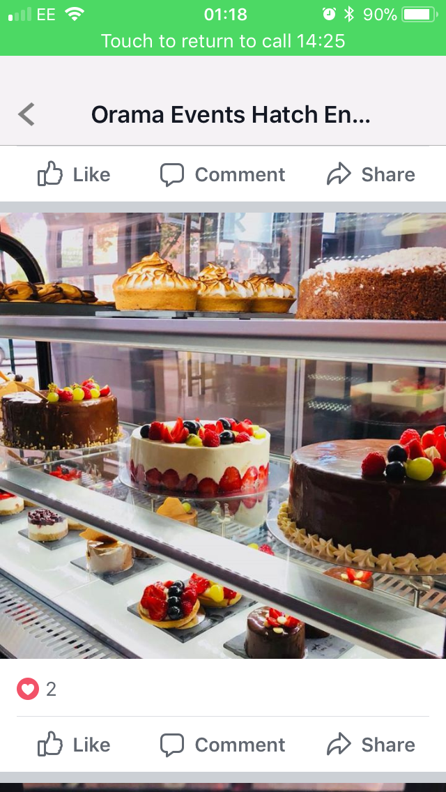 Whole Venue at Orama Restaurant with elegant dessert display for receptions and celebrations.