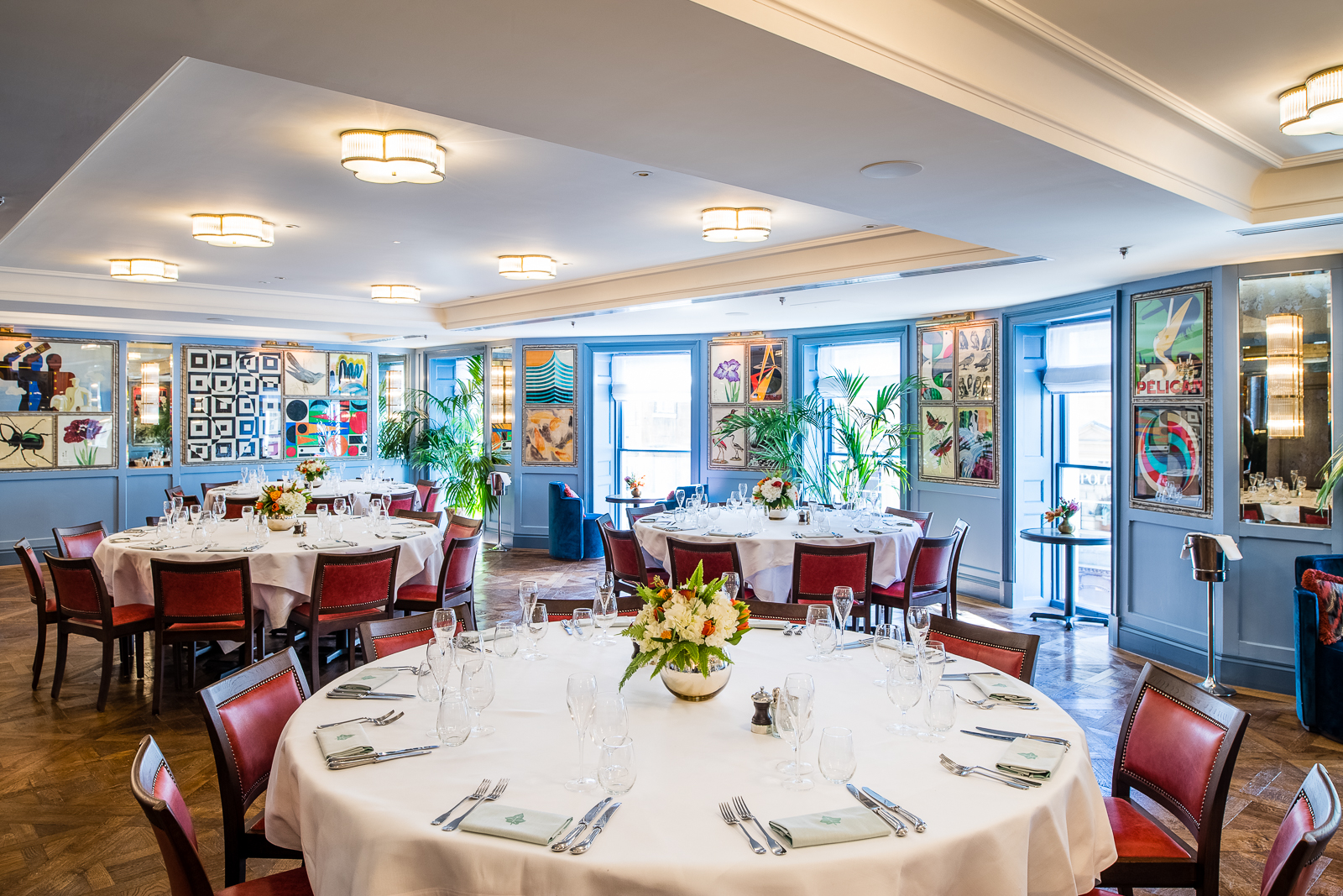 Elegant dining space in The Baldwin Room, ideal for corporate events and private gatherings.
