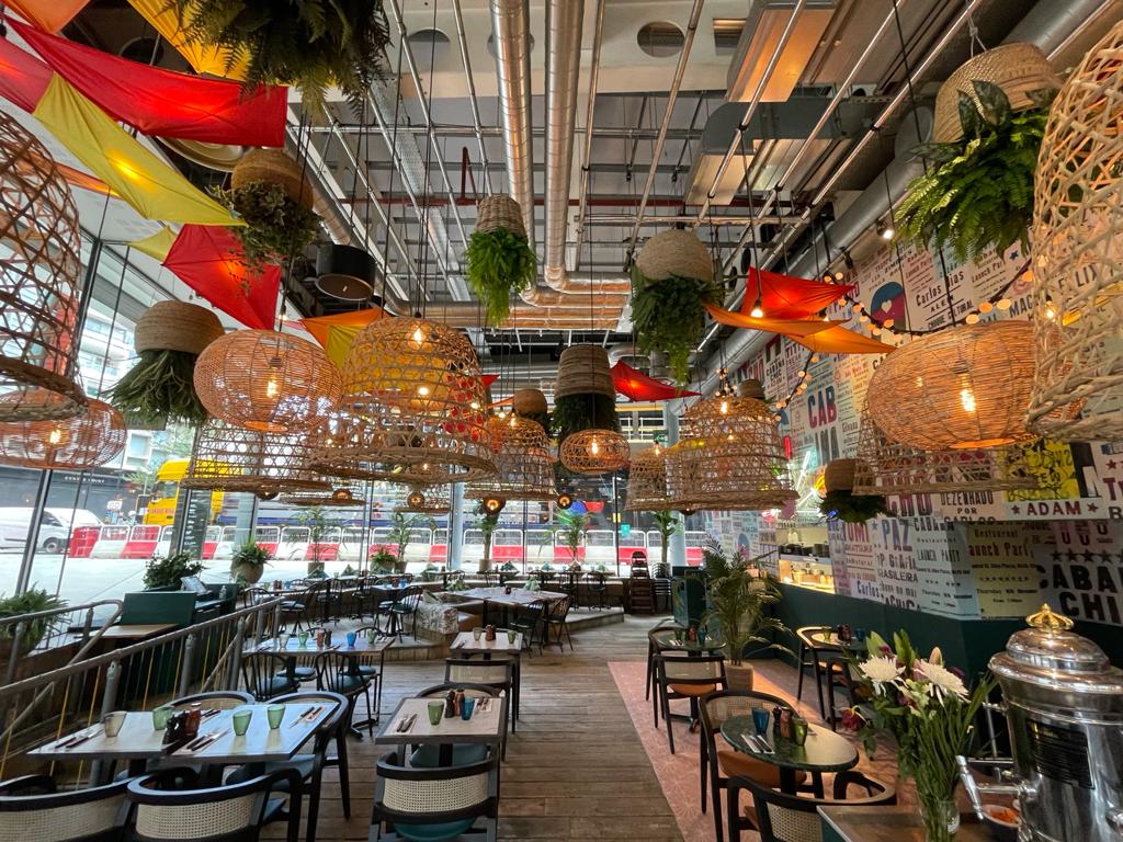 Vibrant Rio Restaurant in Covent Garden, ideal for creative events and gatherings.