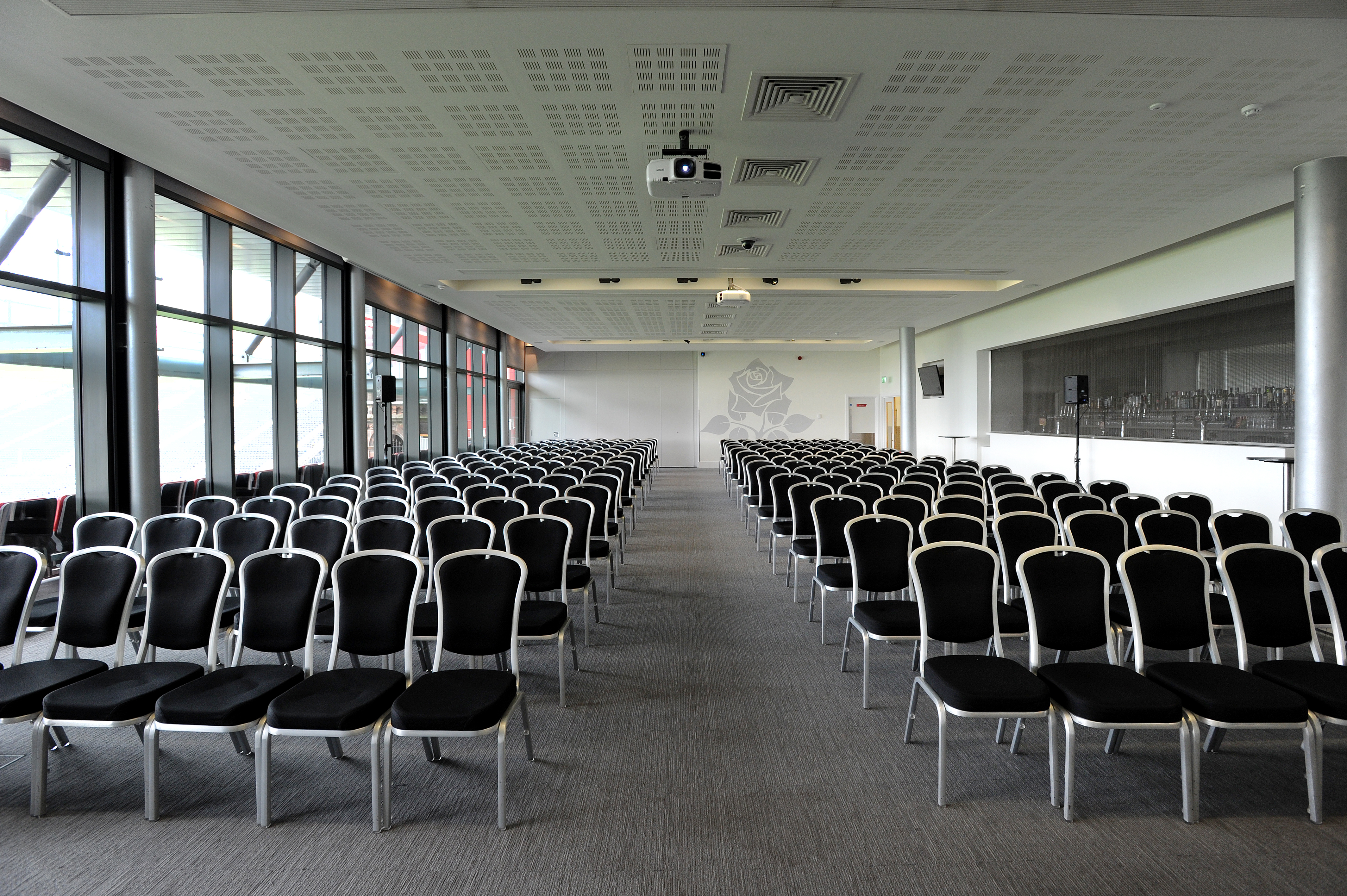 Spacious 1864 Suite at Emirates Old Trafford, perfect for conferences and seminars.