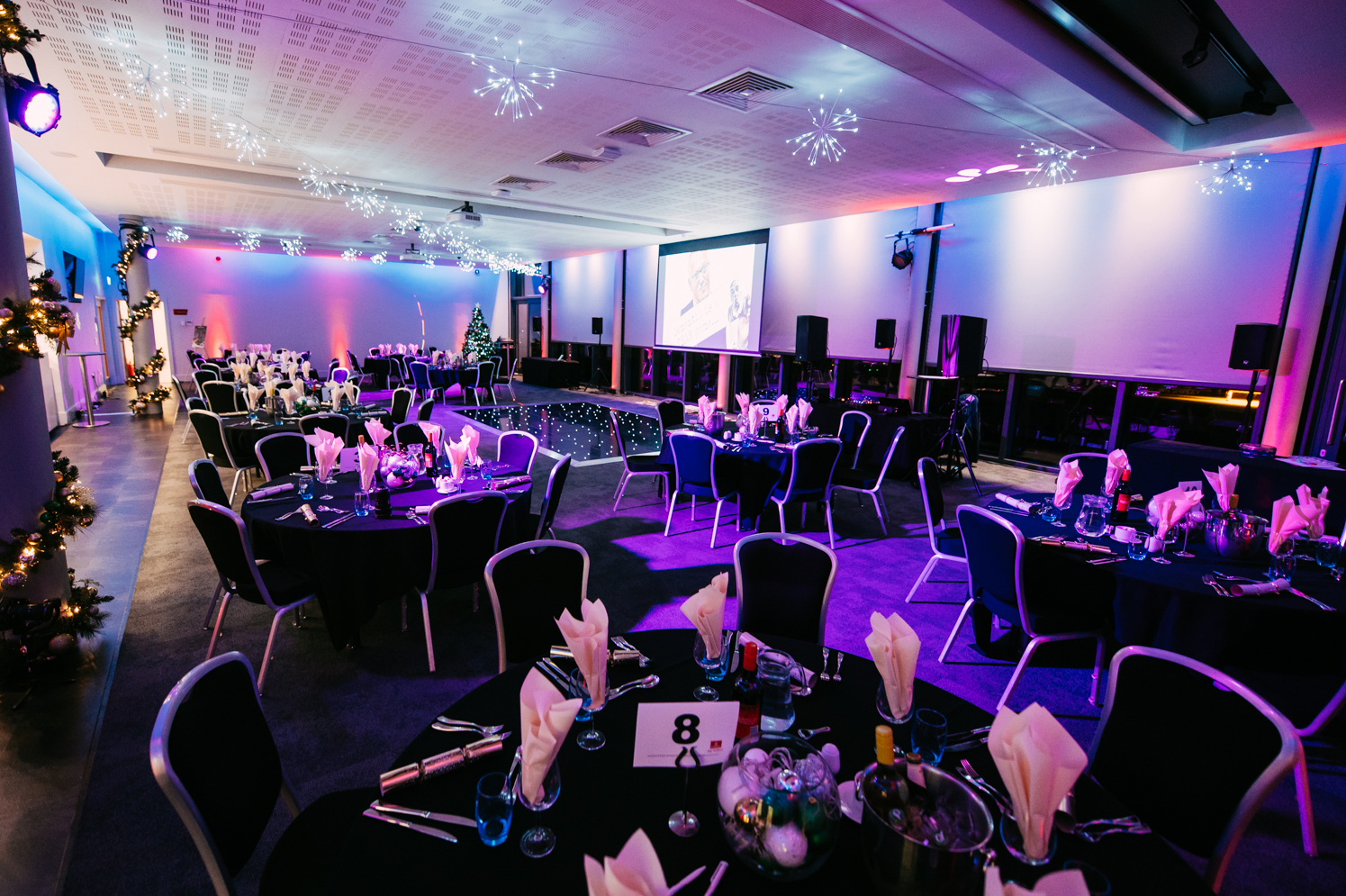 Elegant 1864 Suite at Emirates Old Trafford, perfect for corporate events and holiday parties.