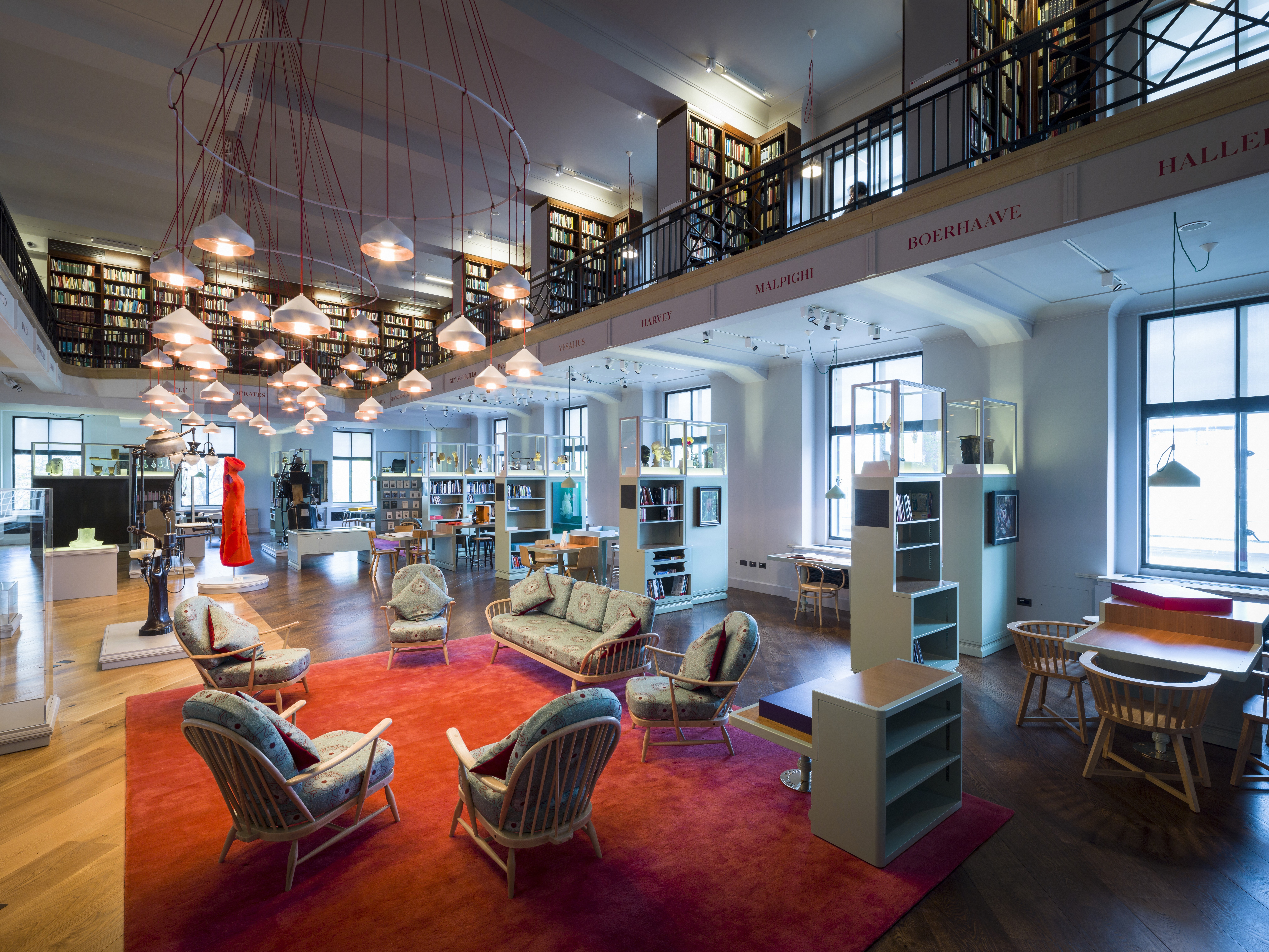 Modern Reading Room at Wellcome Collection, ideal for creative workshops and meetings.