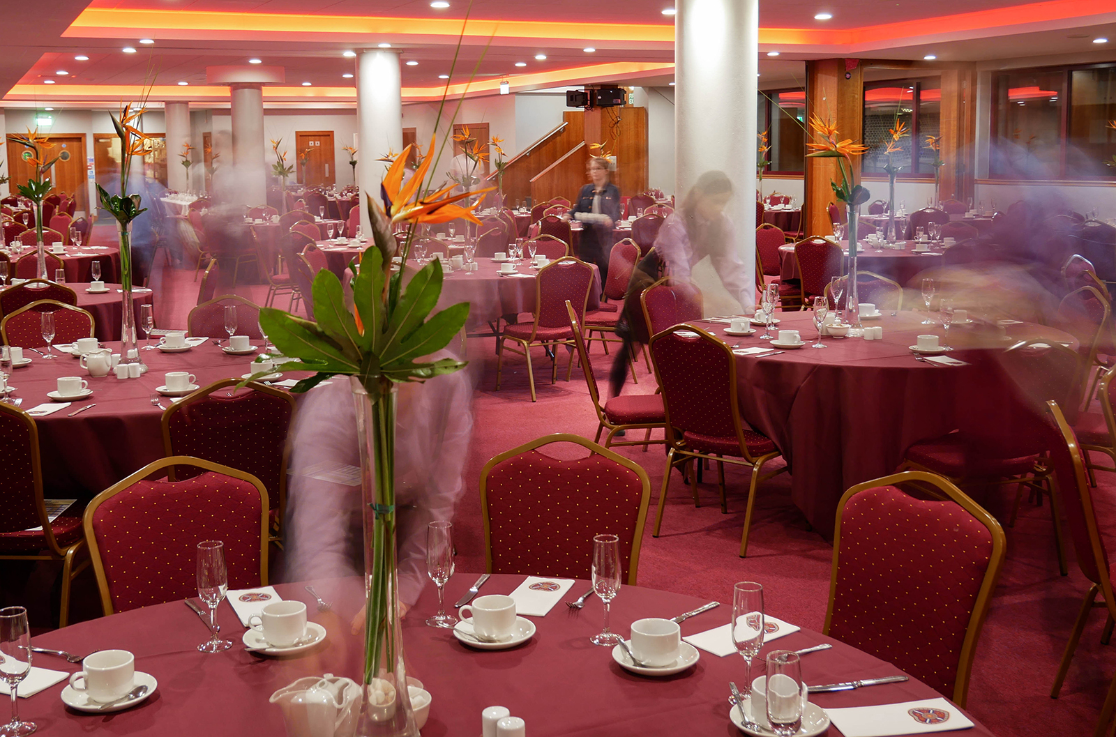 Elegant Gorgie Suite at Tynecastle Park, perfect for formal conferences and banquets.