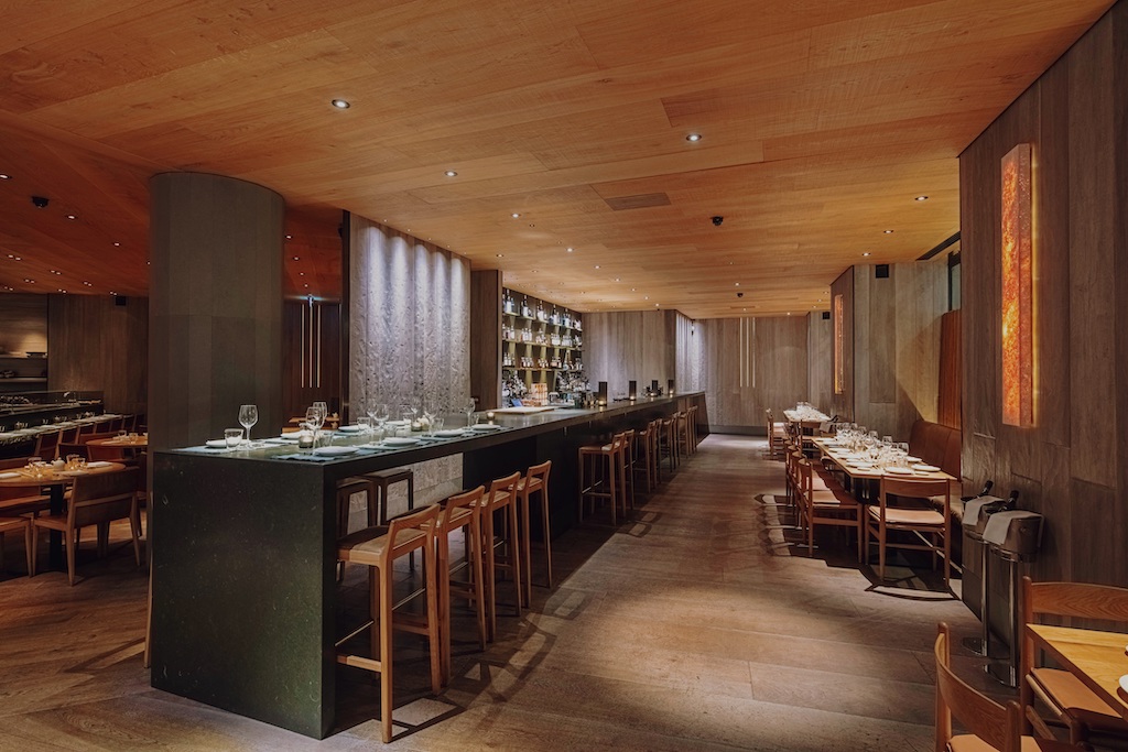Modern lounge bar at ROKA Aldwych, ideal for intimate events and networking receptions.