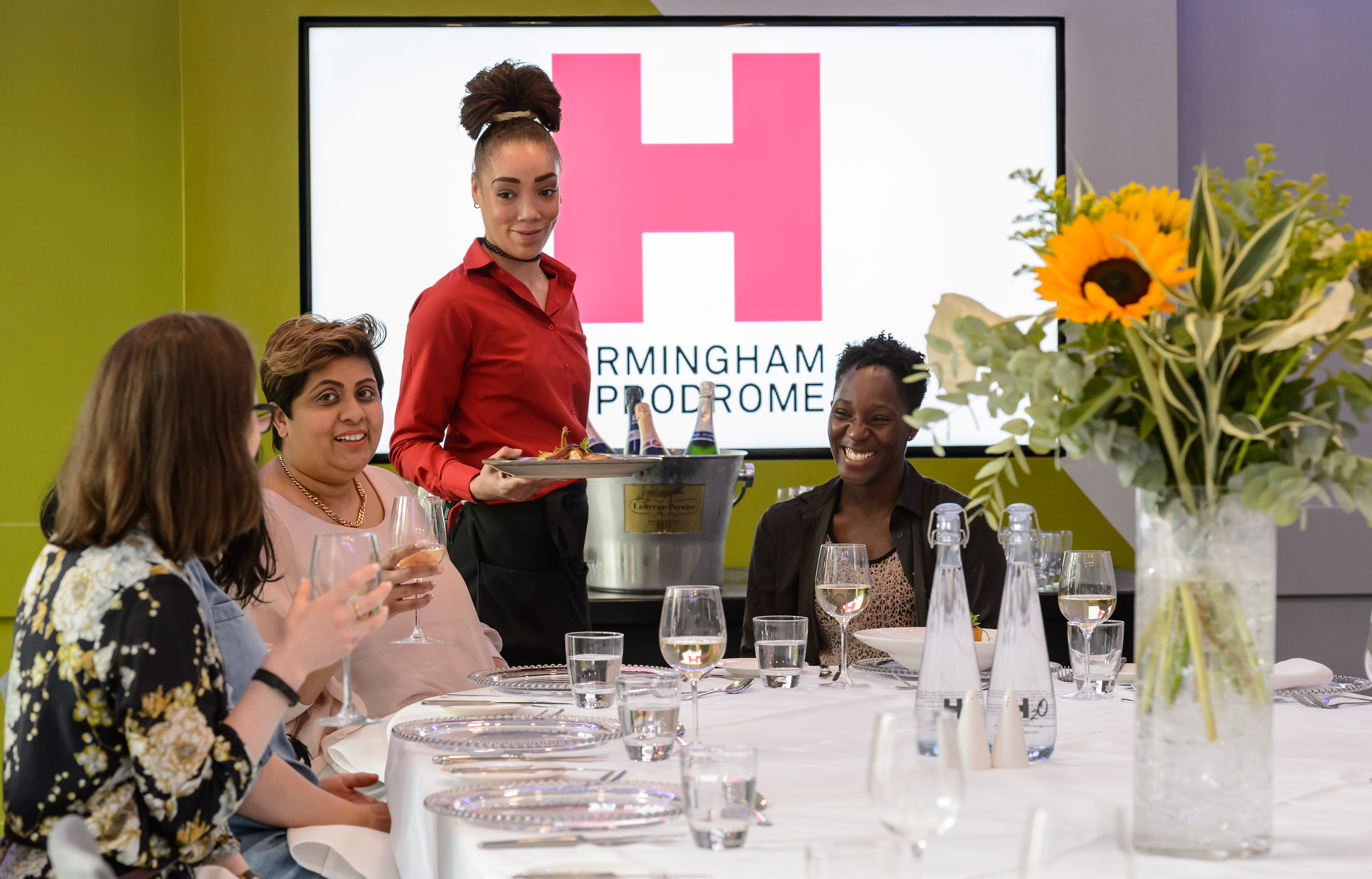 Gowling WLG Suite at Birmingham Hippodrome: Elegant layout for corporate events.