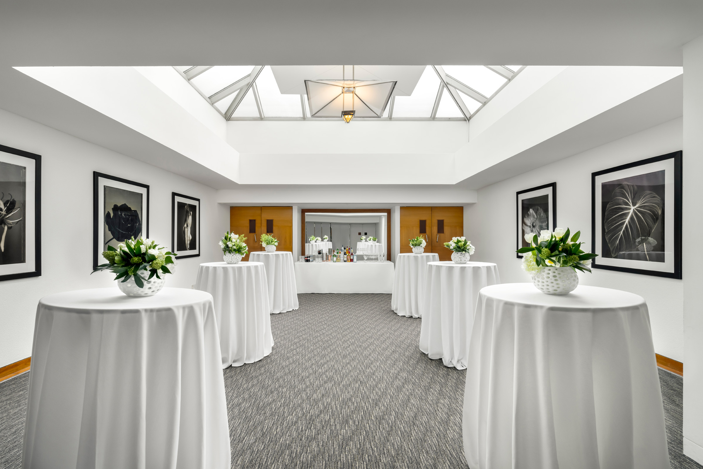 White Room at COMO Metropolitan London, elegant event space for networking and receptions.