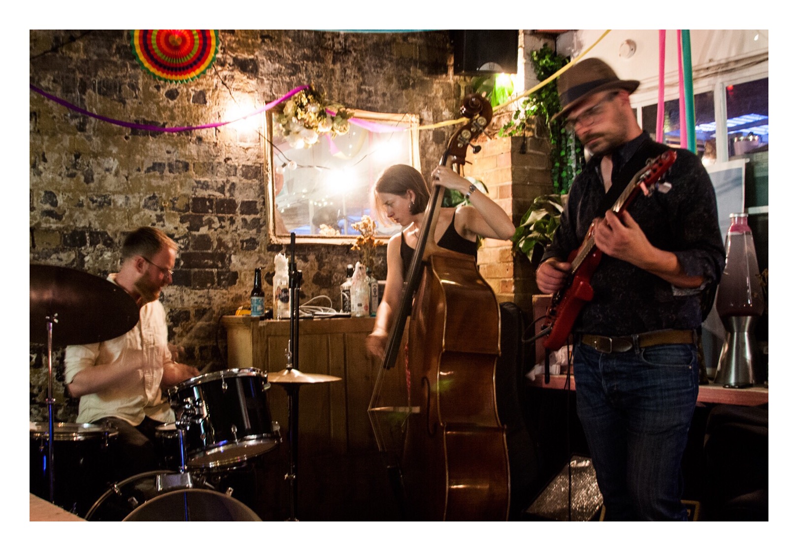 Vibrant live music performance at Loveshack, perfect for networking events and gatherings.