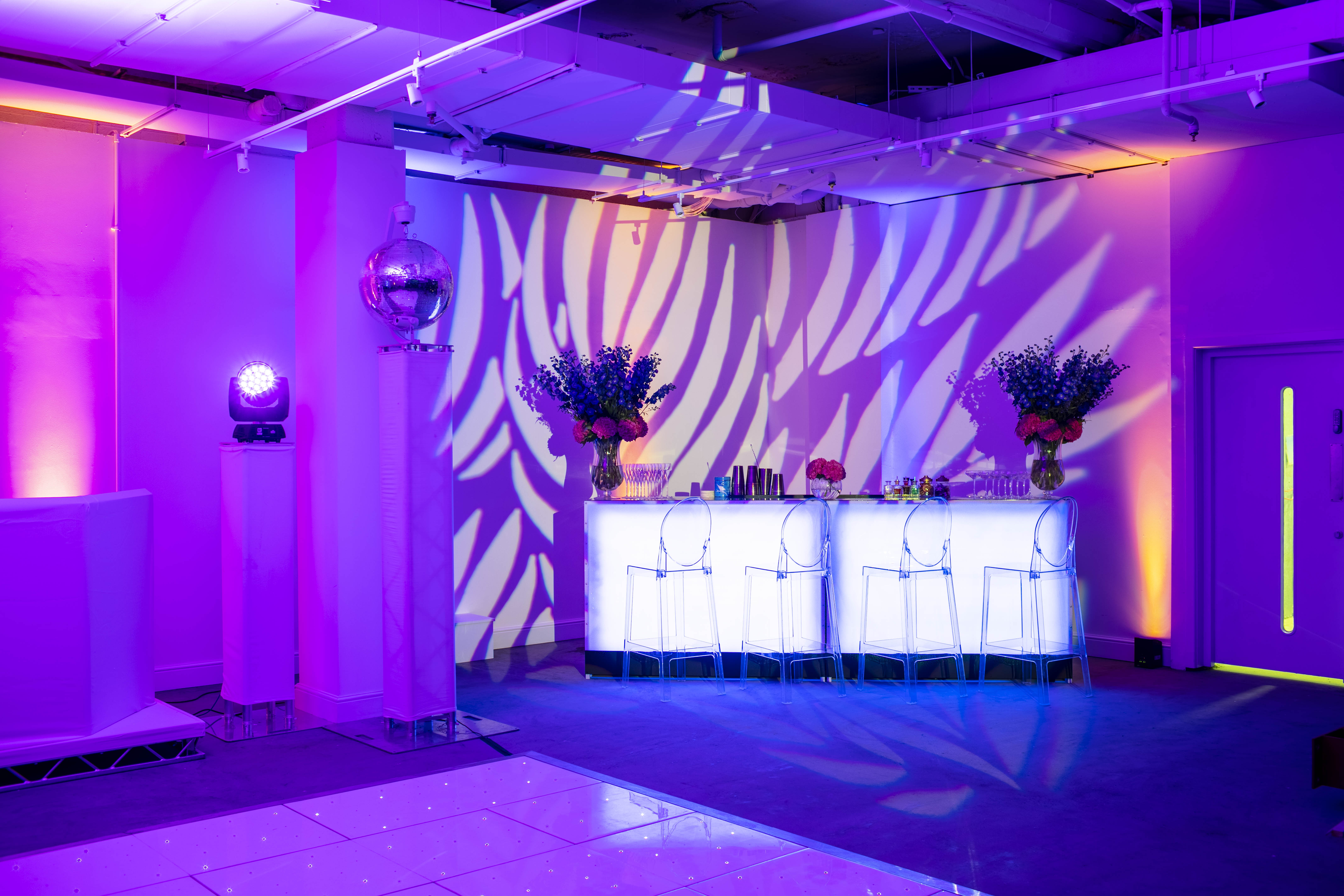 Vibrant Campbell Room at Bluebird Chelsea, perfect for networking and celebrations.