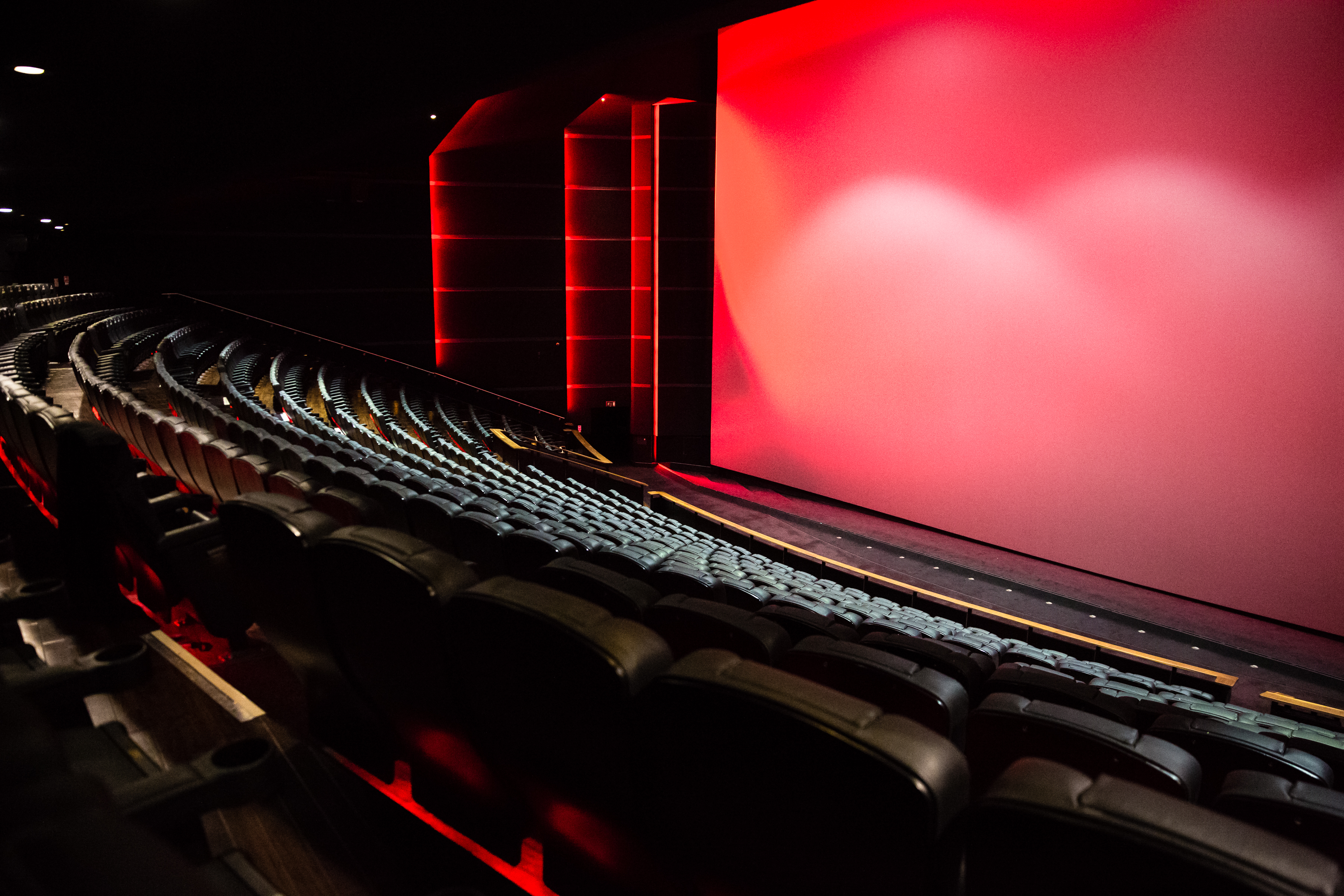IMAX theater at Cineworld Leicester Square, modern seating for corporate and entertainment events.