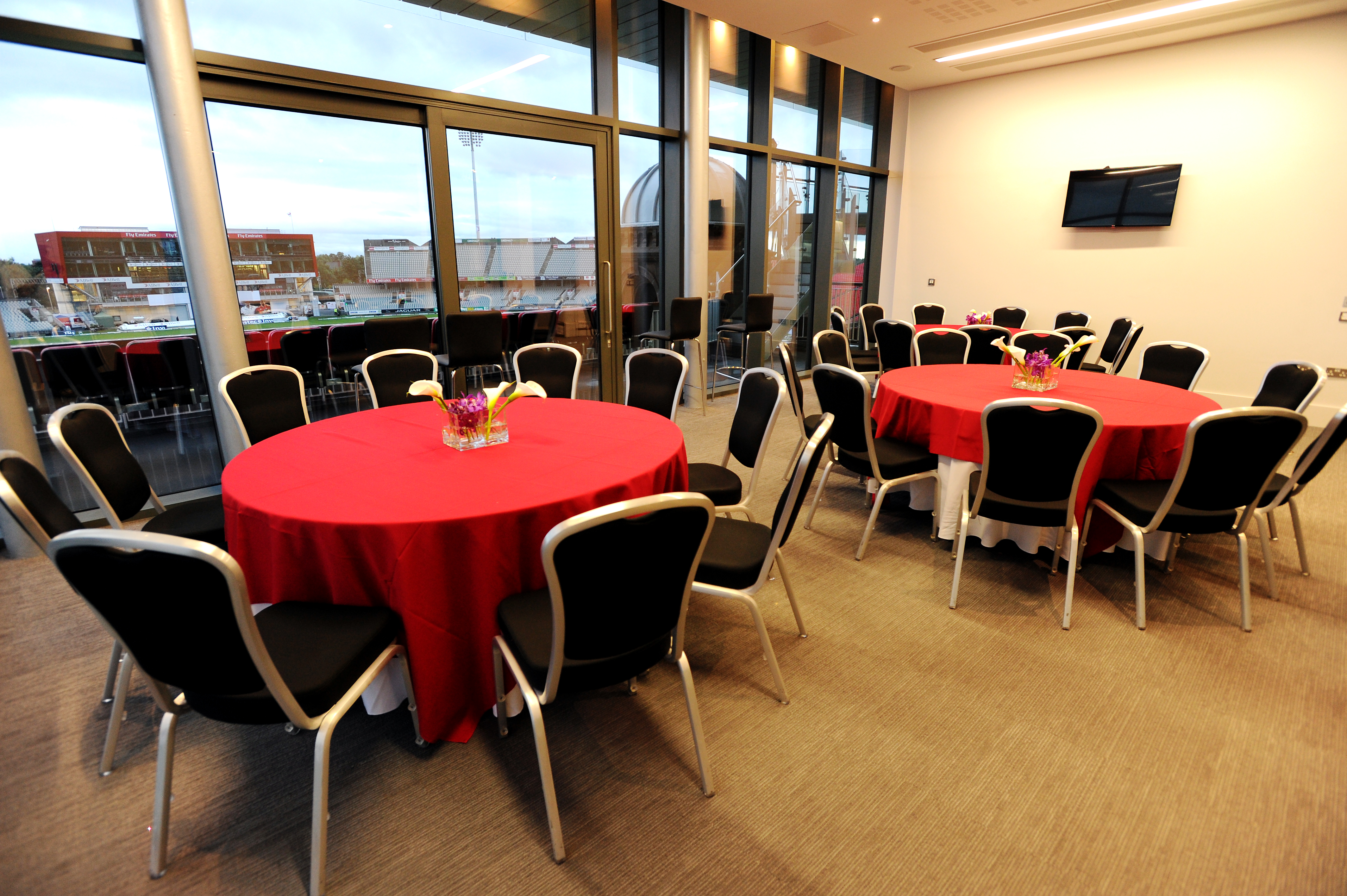 The Boardroom at Emirates Old Trafford, ideal for networking events and conferences.