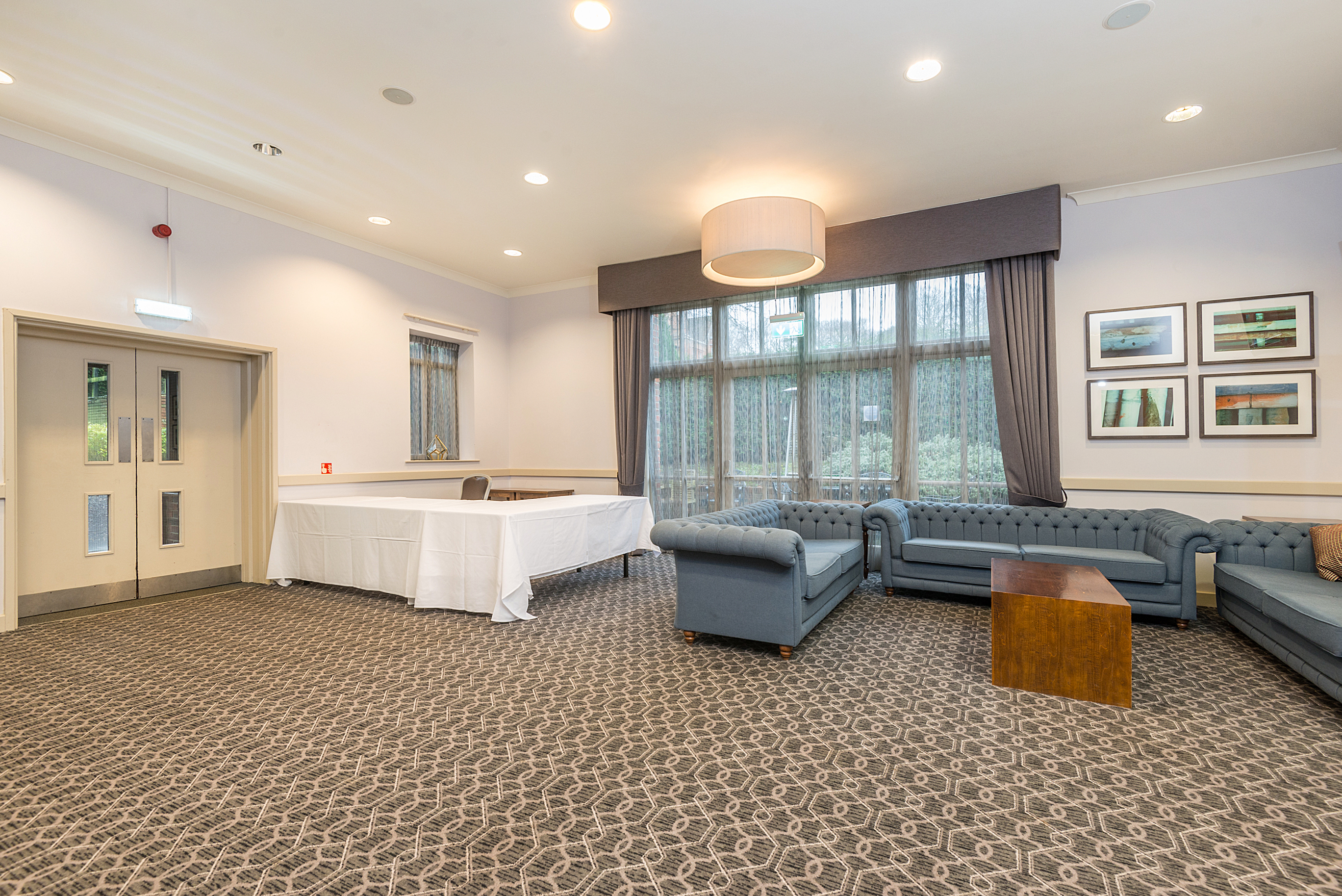 The Arden meeting space at New Place Hotel, Hampshire - modern, well-lit venue for events.