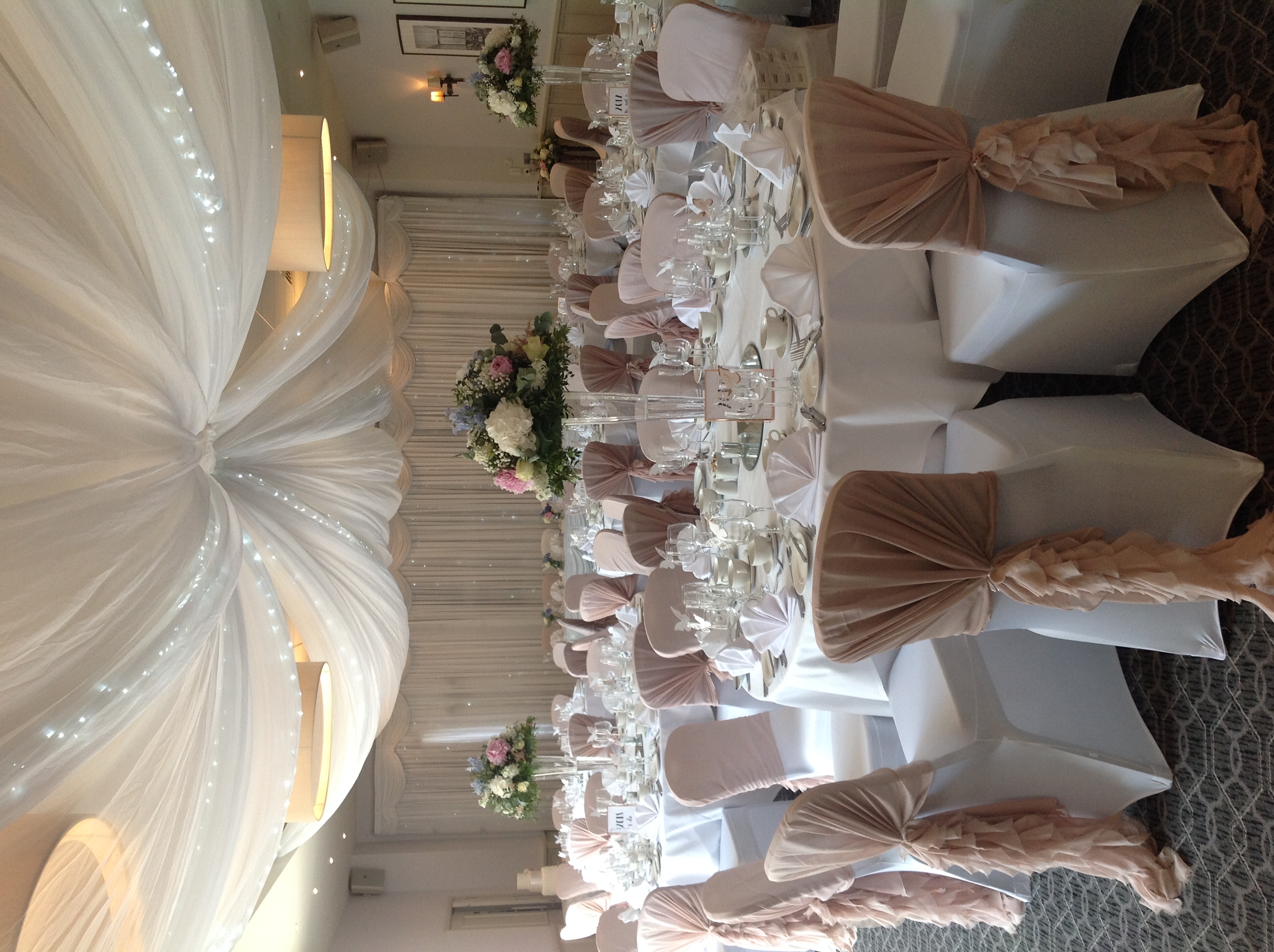 Elegant banquet hall at The Arden, New Place Hotel, perfect for weddings and events.
