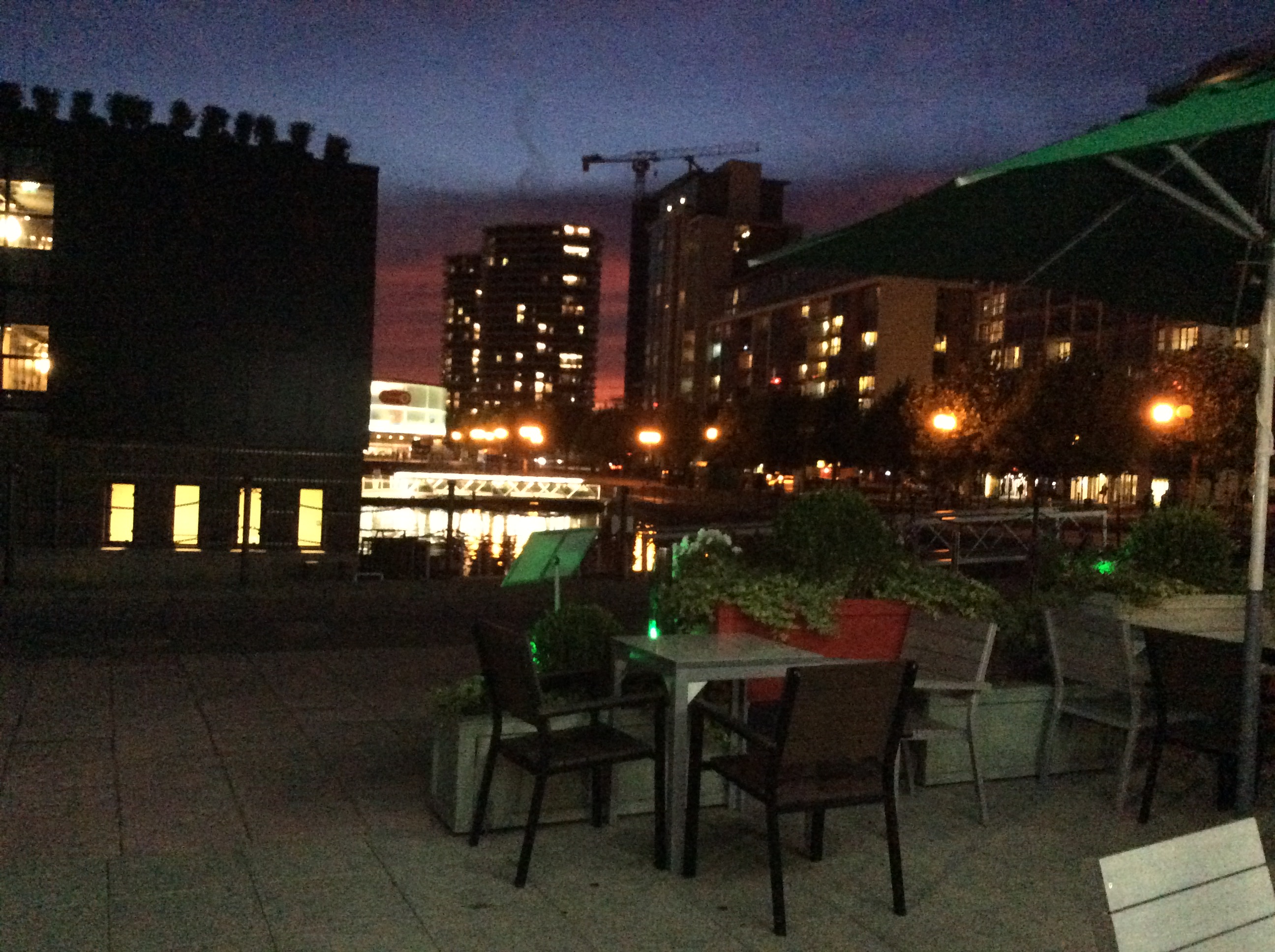 Vibrant outdoor venue at Top 1 Forever Restaurant for evening events with waterfront view.