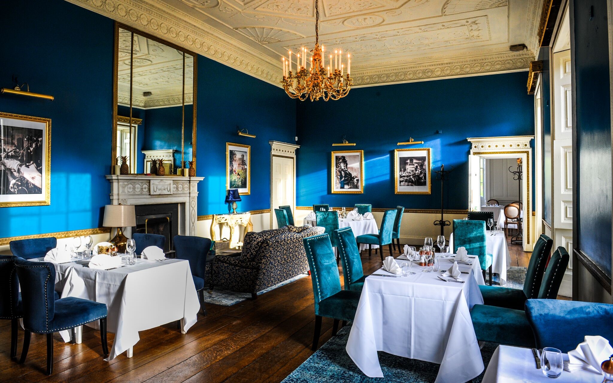 Elegant dining space in Proud Country House, ideal for upscale events and gatherings.