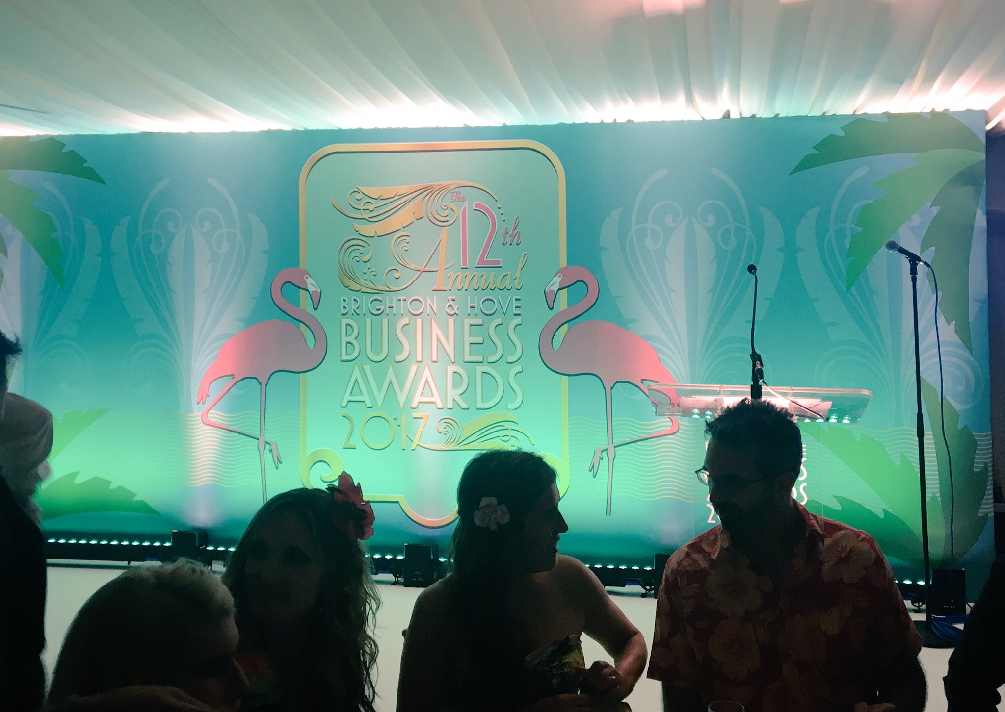 Garden marquee at Proud Country House for 12th Annual Business Awards ceremony.