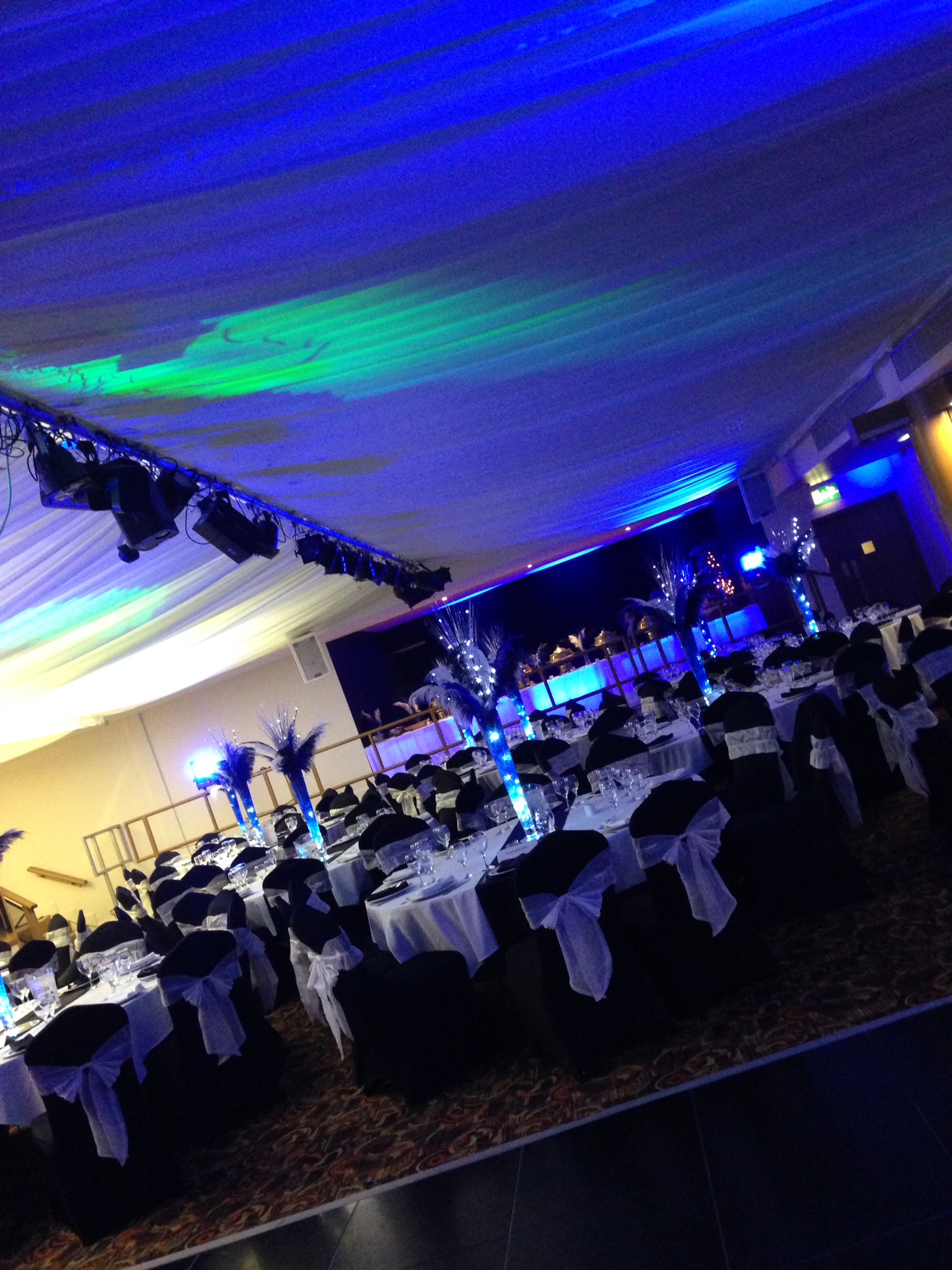 Elegant event space at The Marquee, DW Stadium, perfect for weddings and corporate events.