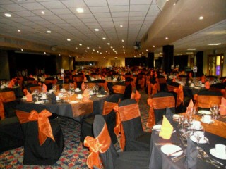 Elegant banquet hall at DW Sports Fitness Lounge, perfect for weddings and corporate events.
